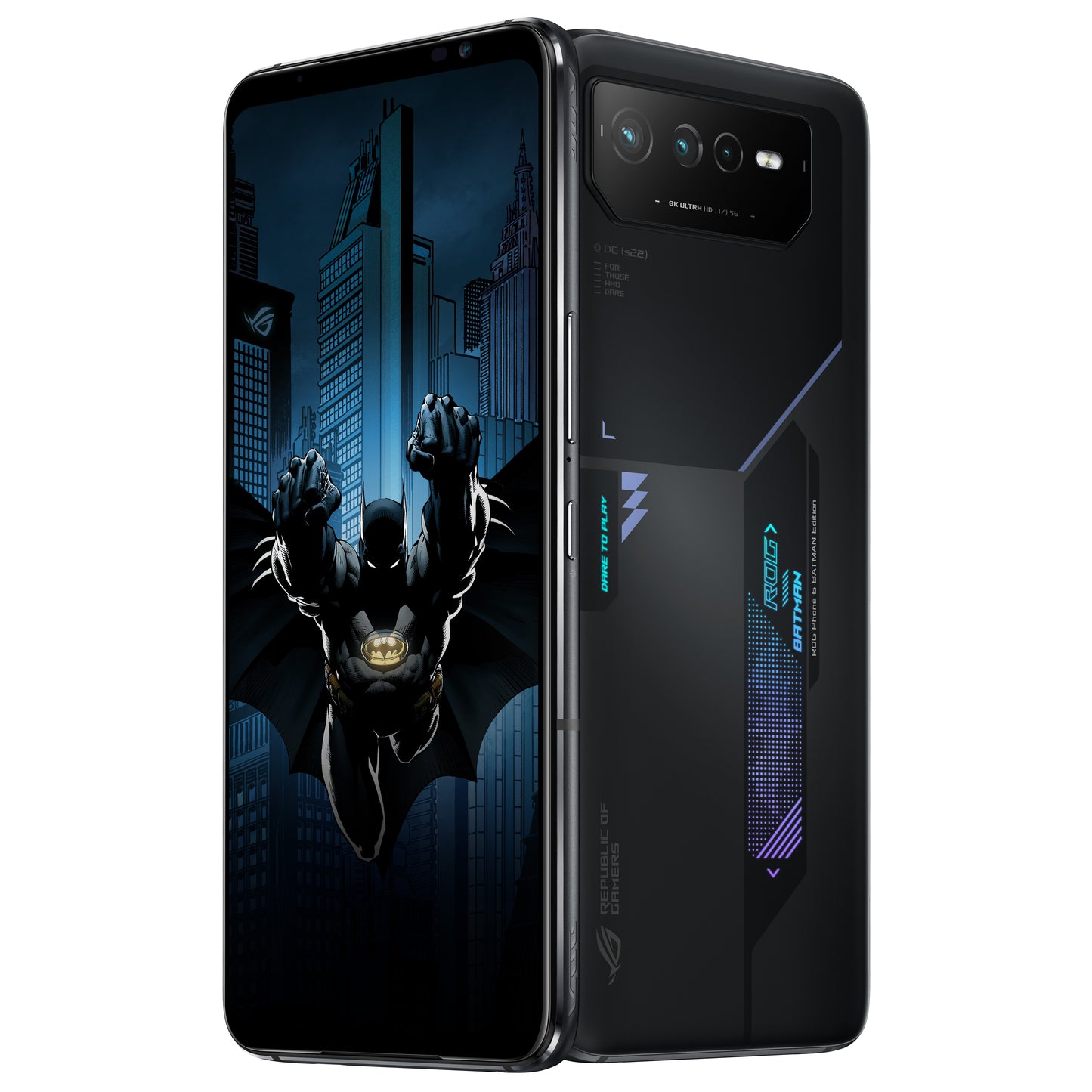 ASUS ROG Phone 6 AI2203 - 5B028E1 - 17,2 cm (6.78") - 12 GB - 256 GB - 50 MP - Android 12 - Schwarz - Mobiltelefon