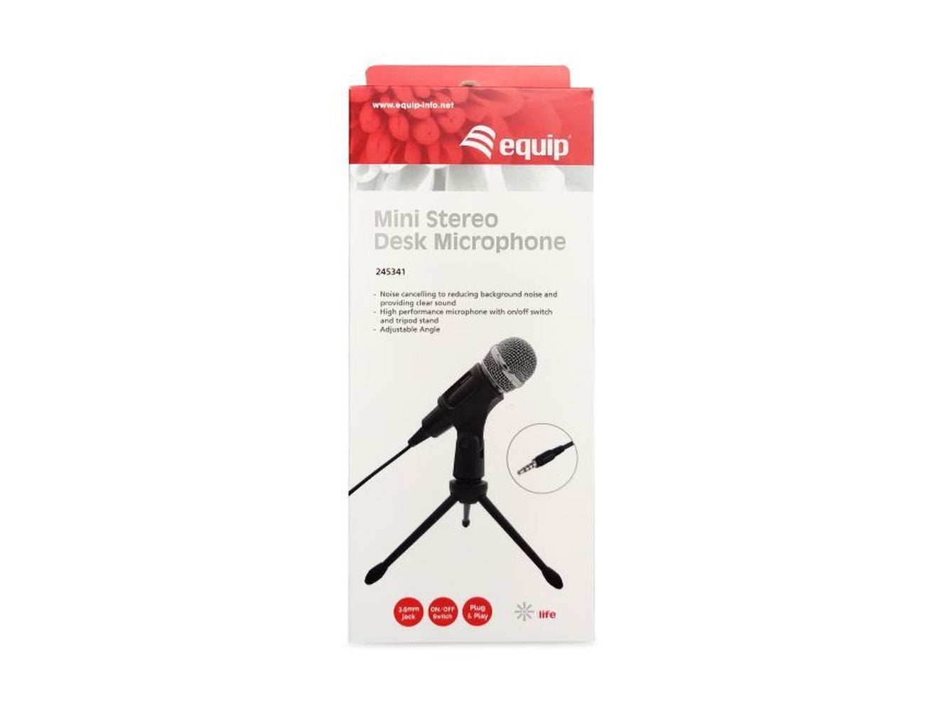 Equip Mini - Stereo - Tischmikrofon - Tischmikrofon - 30 dB - 30 - 16000 Hz - 2200 Ohm - Verkabelt - 3,5 mm (1/8") - Mikrofon
