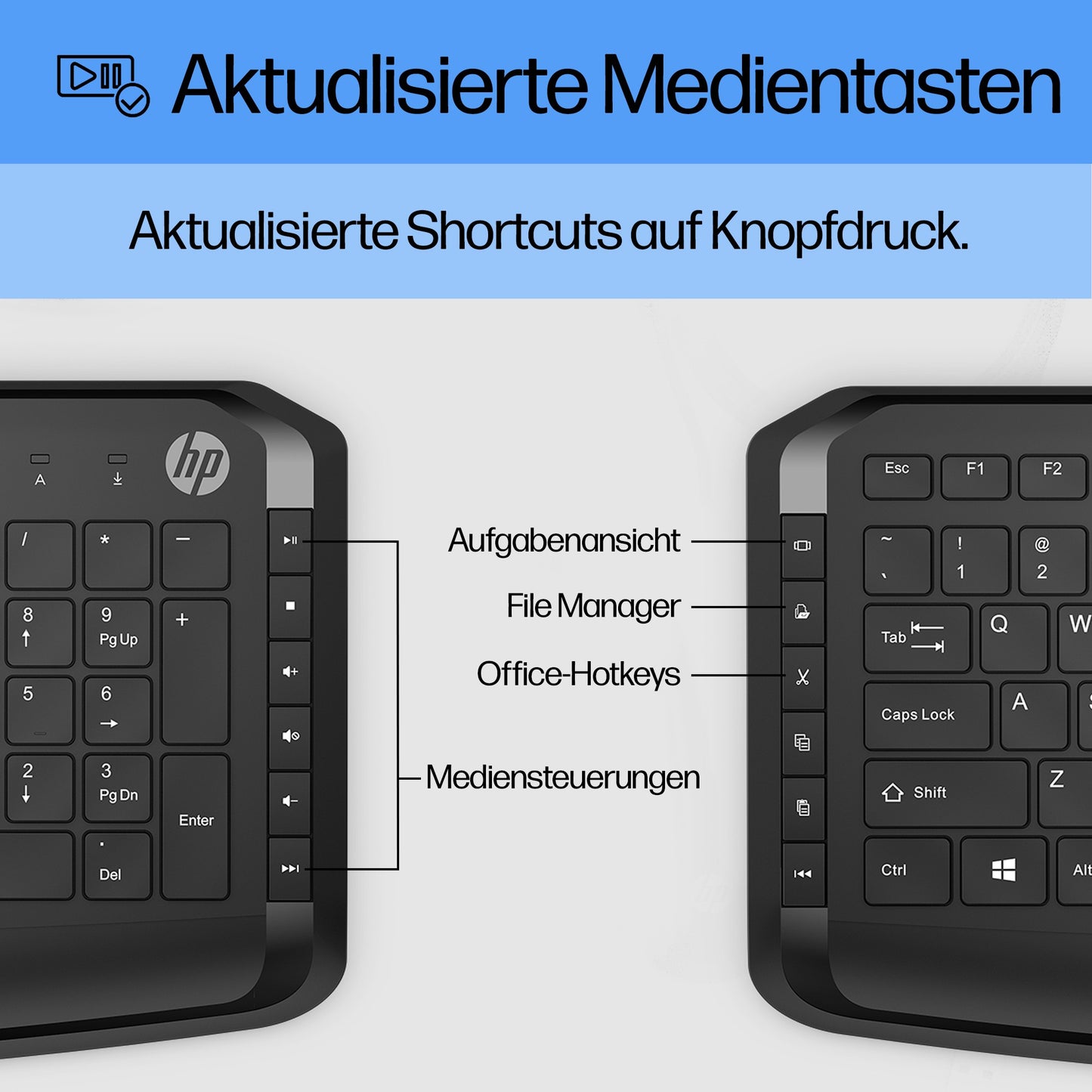 HP Pavilion - 1.600 dpi Optisch - 5 Tasten QWERTZ - Tastatur