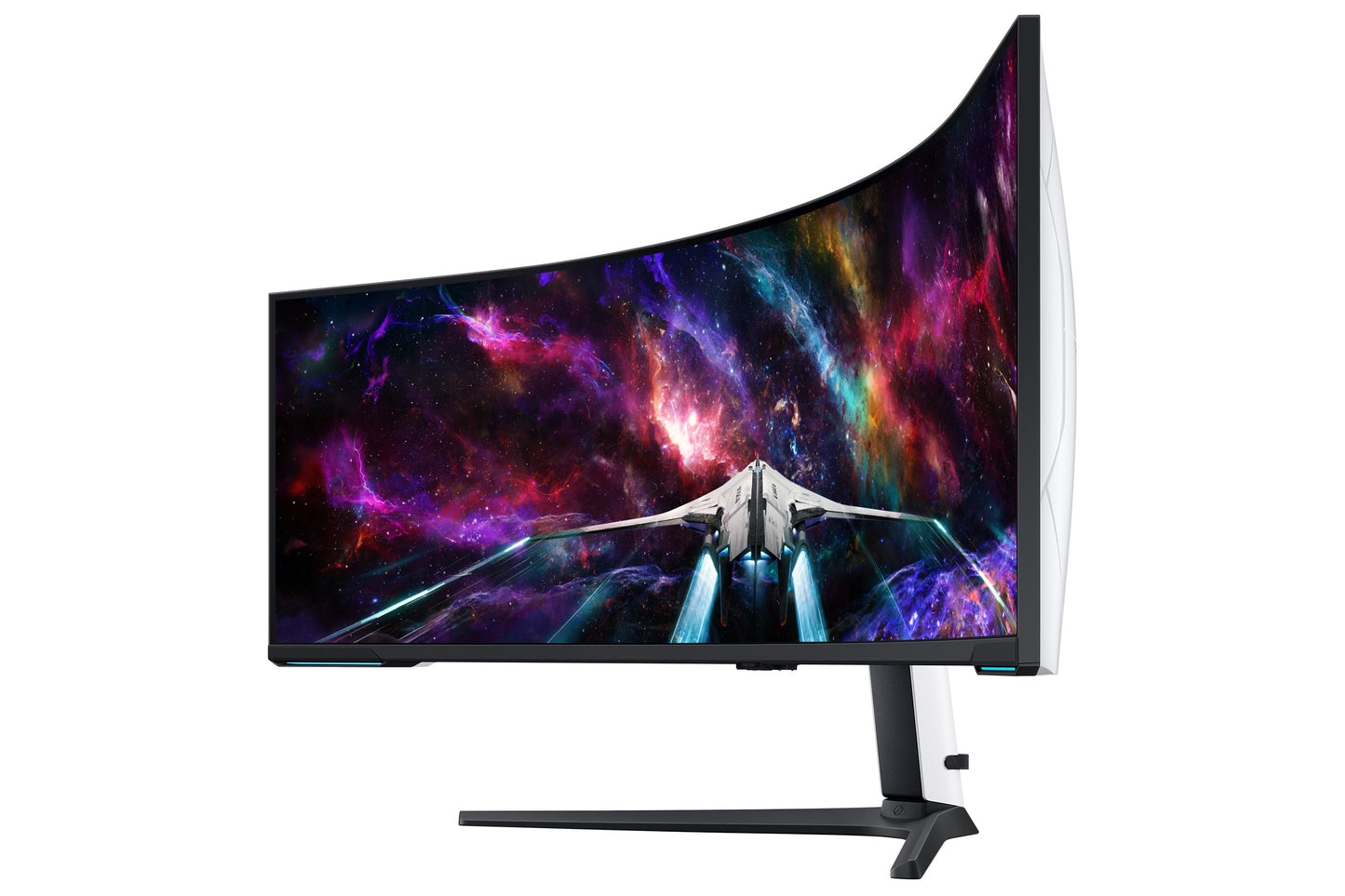Samsung G95NC - 144,8 cm (57") - 7680 x 2160 Pixel - Dual UHD - QLED - 1 ms - Weiß - Monitor