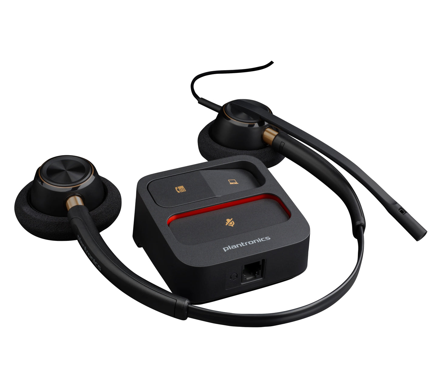 Poly HP Poly EncorePro 520 Binaurales Headset + Quick Disconnect - Kabelgebunden - Anrufe/Musik - 20 - 10000 Hz - 74 g - Kopfhörer - Schwarz - Headset