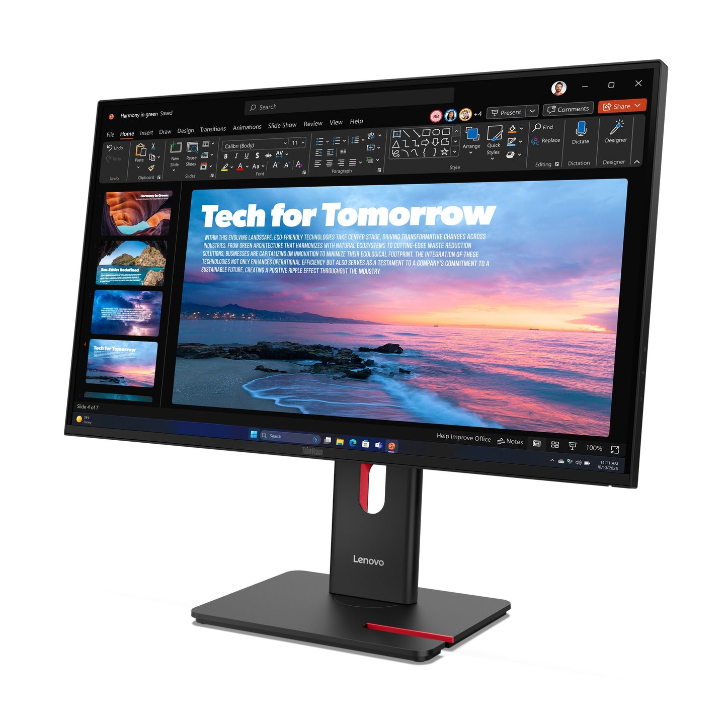 Lenovo ThinkVision T27 68,6 cm/27" 68,6 cm/27" Flachbildschirm (TFT/LCD) - 2.560x1.440 IPS - Monitor