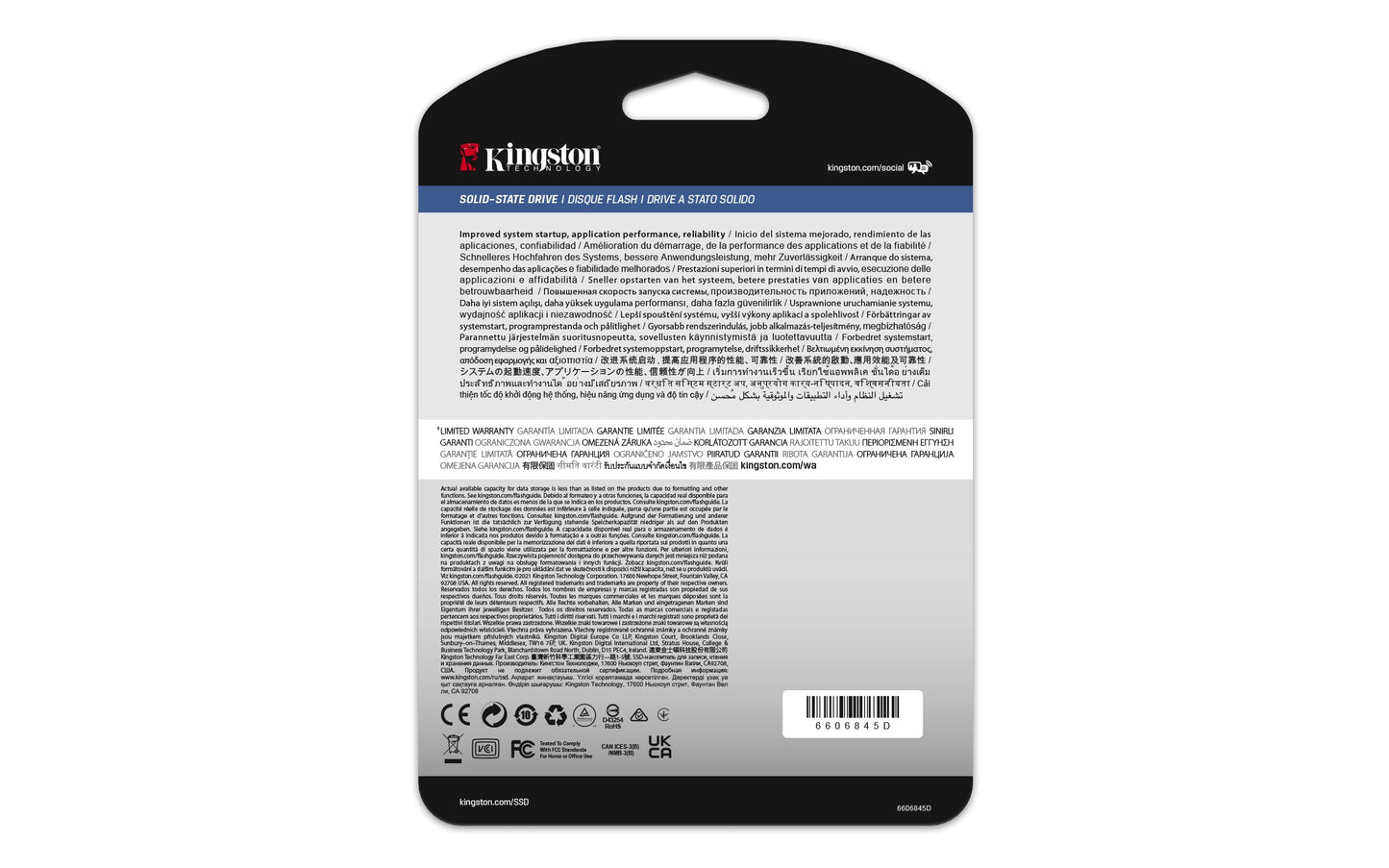 Kingston 960G DC600M (gemischte Nutzung) 2,5" Enterprise SATA SSD - 960 GB - 2.5" - 560 MB/s - 6 Gbit/s - SSD