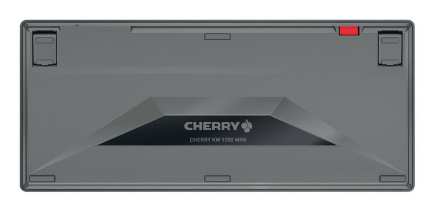 Cherry KW 9200 MINI - 75% - Verkabelt & Kabellos - USB + RF Wireless + Bluetooth - Scherenschalter - QWERTZ - Schwarz - Tastatur