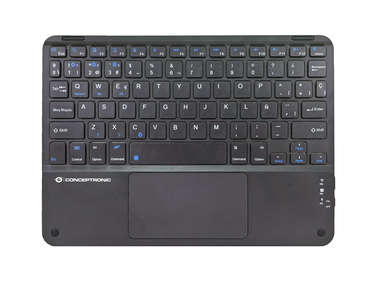 Conceptronic Wireless Tastatur Layout spanisch 10" schwarz - QWERTY - Tastatur