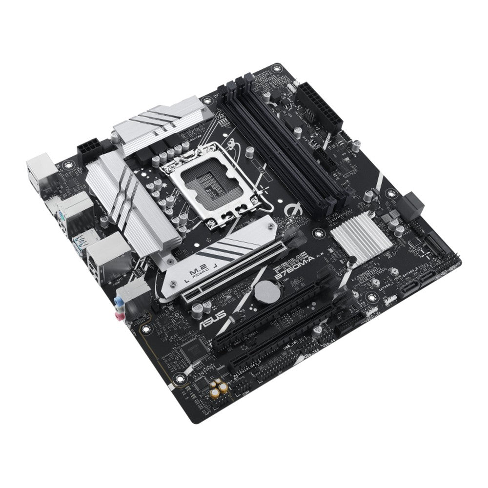 ASUS PRIME B760M - A - CSM - Intel - LGA 1700 - Intel® Celeron® - Intel® Pentium® Gold - Intel® Core™ i3 - Intel® Core™ i5 - Intel® Core™... - LGA 1700 - DDR5 - SDRAM - 128 GB - Mainboard