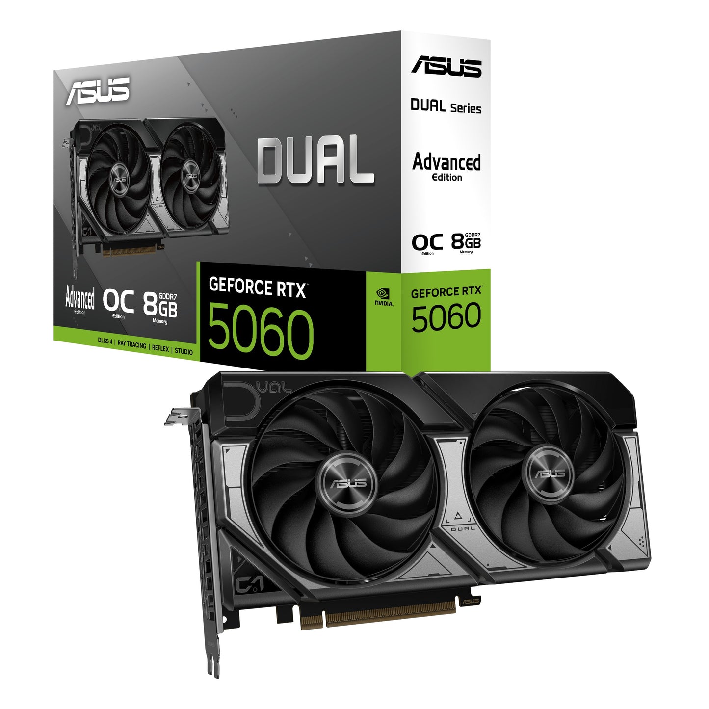 ASUS Dual GeForce RTX 5060 8GB GDDR7 OC Edition Advanced - Grafikkarte