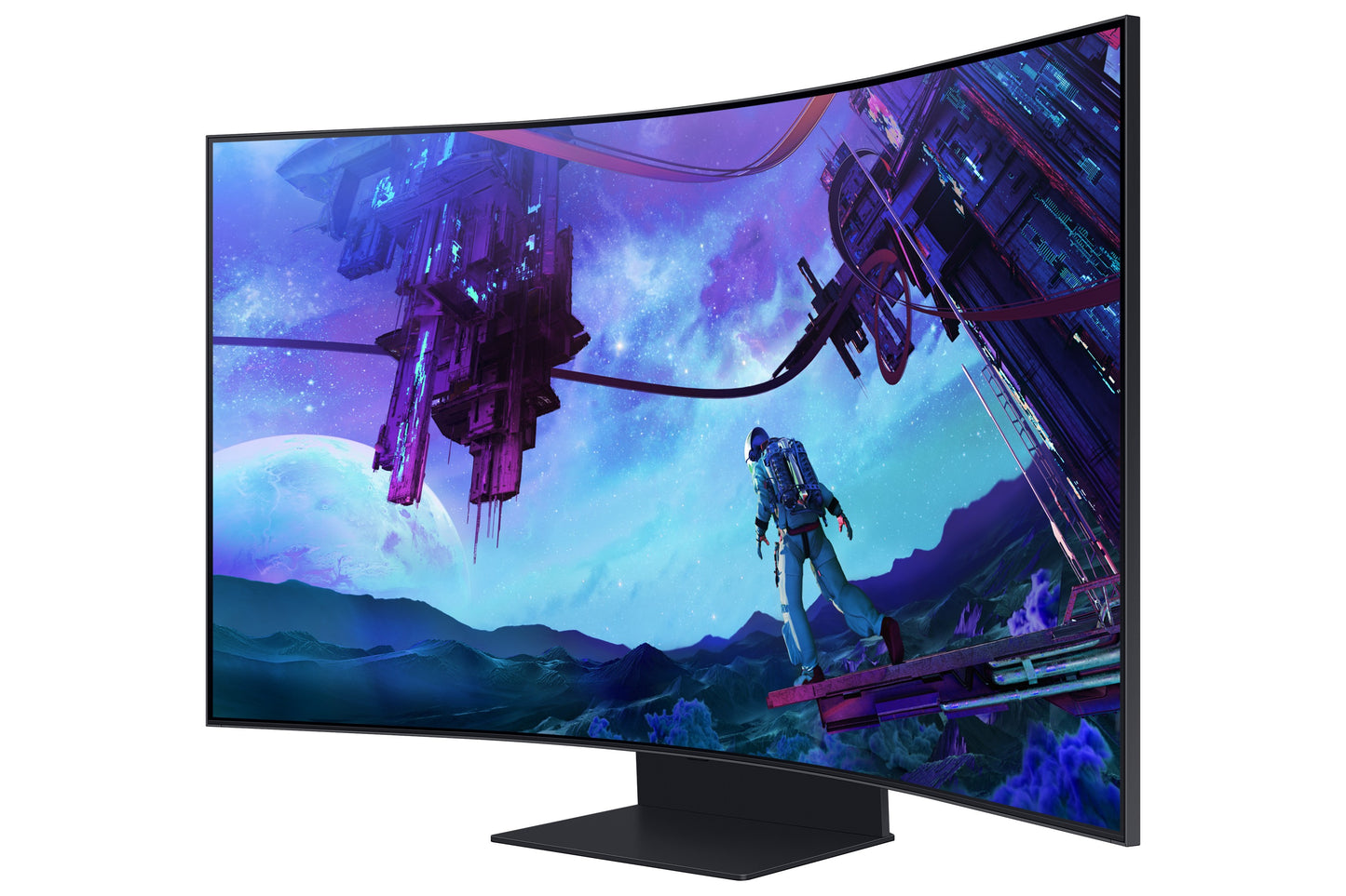 Samsung G97NC - 139,7 cm (55") - 3840 x 2160 Pixel - 4K Ultra HD - LED - 1 ms - Schwarz - Monitor