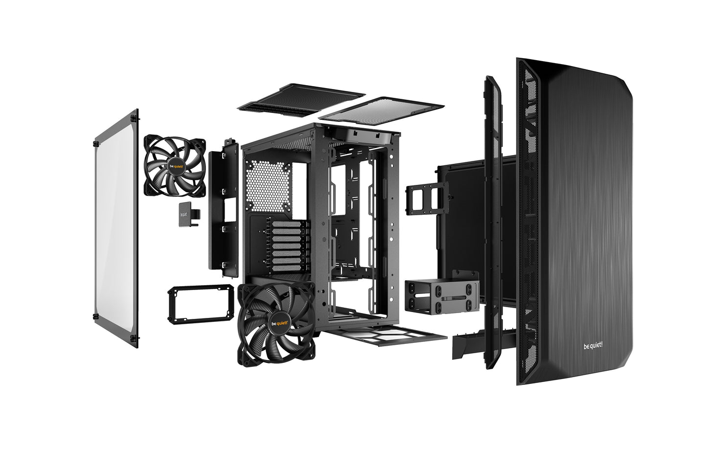 Be Quiet! BGW34 - Midi Tower - PC - Schwarz - ATX - Mini - ATX - Mini - ITX - ABS Synthetik - Stahl - Gehärtetes Glas - 36,9 cm - Gehäuse