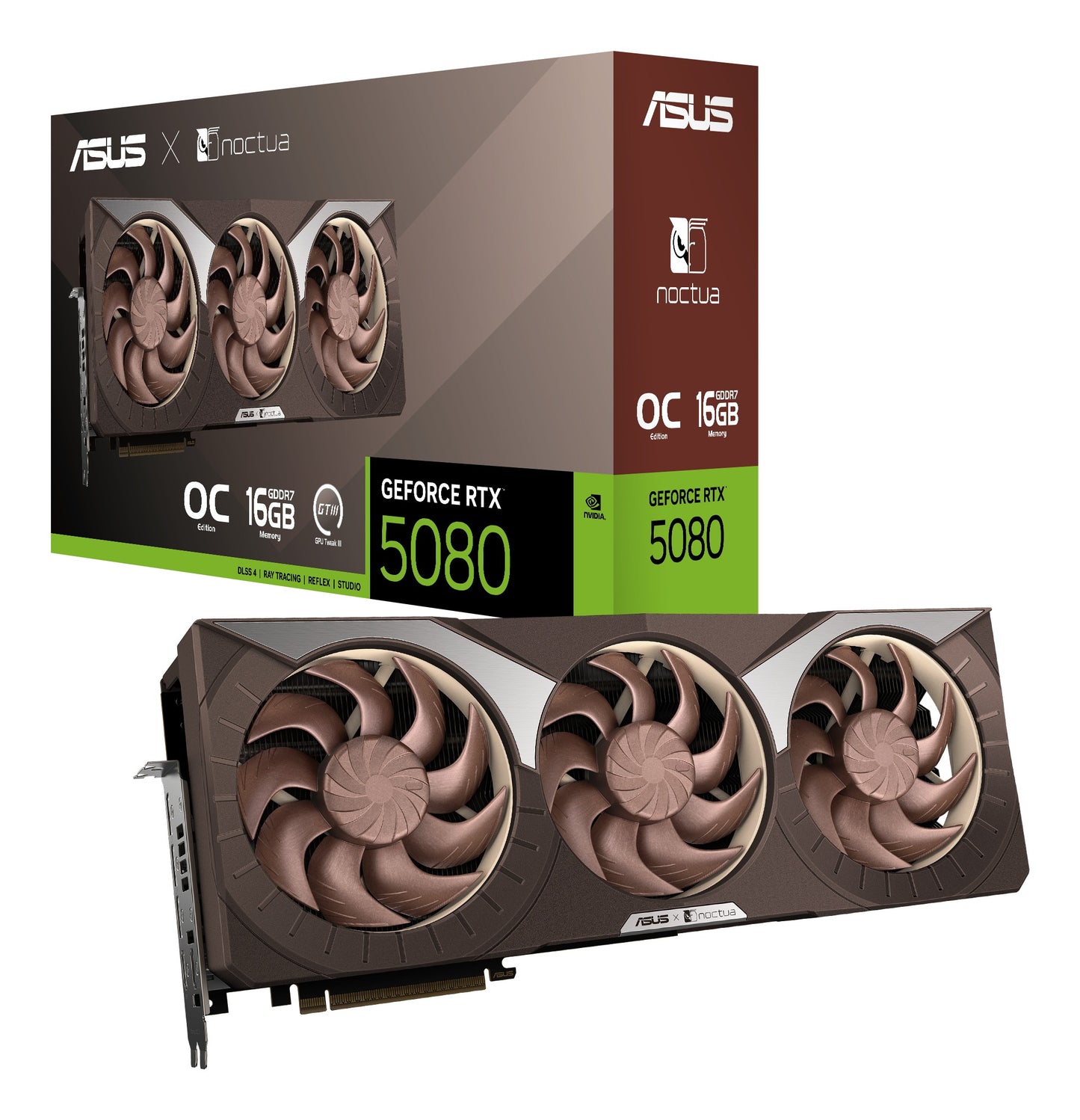 ASUS GeForce Rtx 5080 Gddr7 Noctua OC Edition - PCI - Grafikkarte
