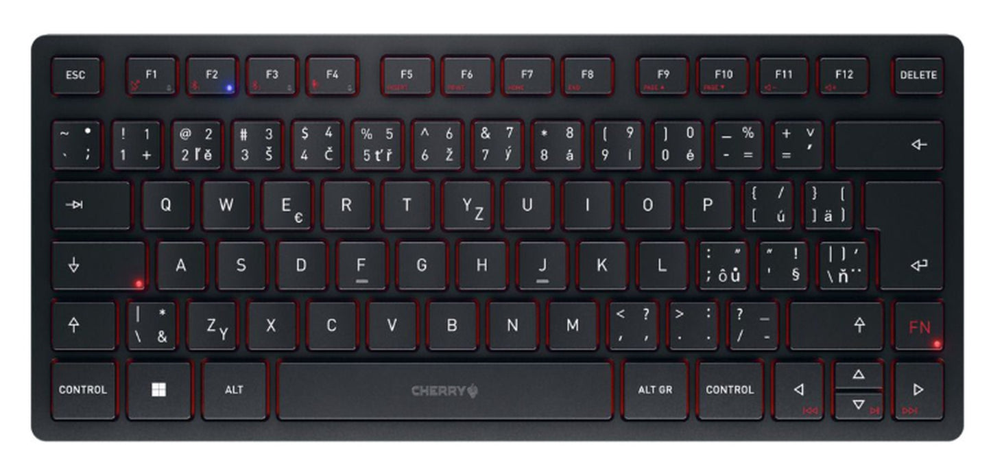 Cherry KW 9200 Mini Wireless Keyboard - QWERTZ - Tastatur