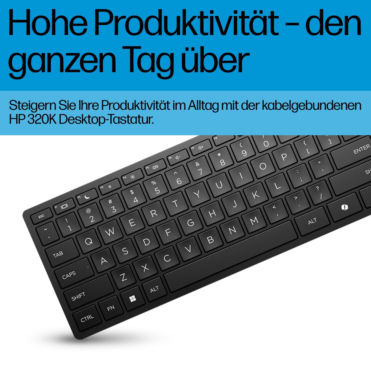 HP Desktop 320K - USB - QWERTZ - Tastatur