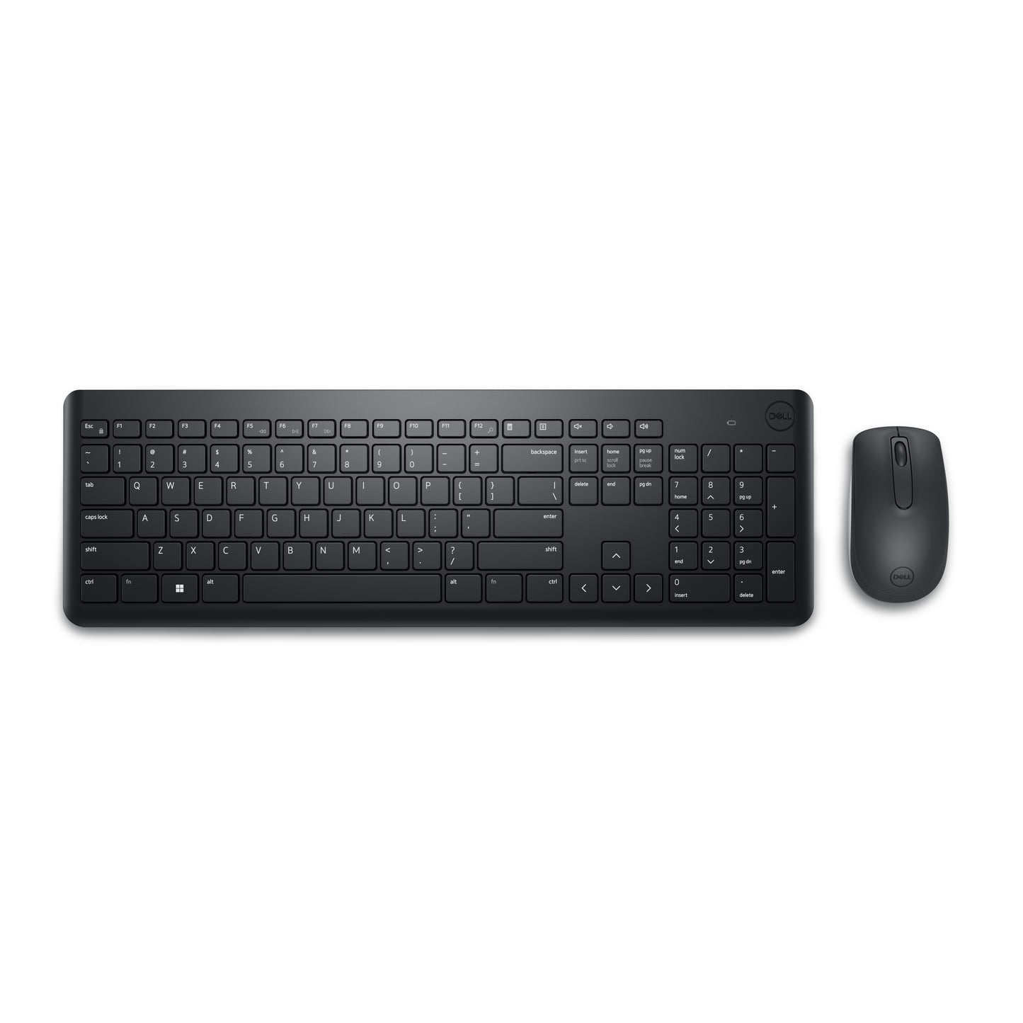Dell KM3322W - Volle Größe (100%) - RF Wireless - QWERTY - Schwarz - Maus enthalten - Tastatur