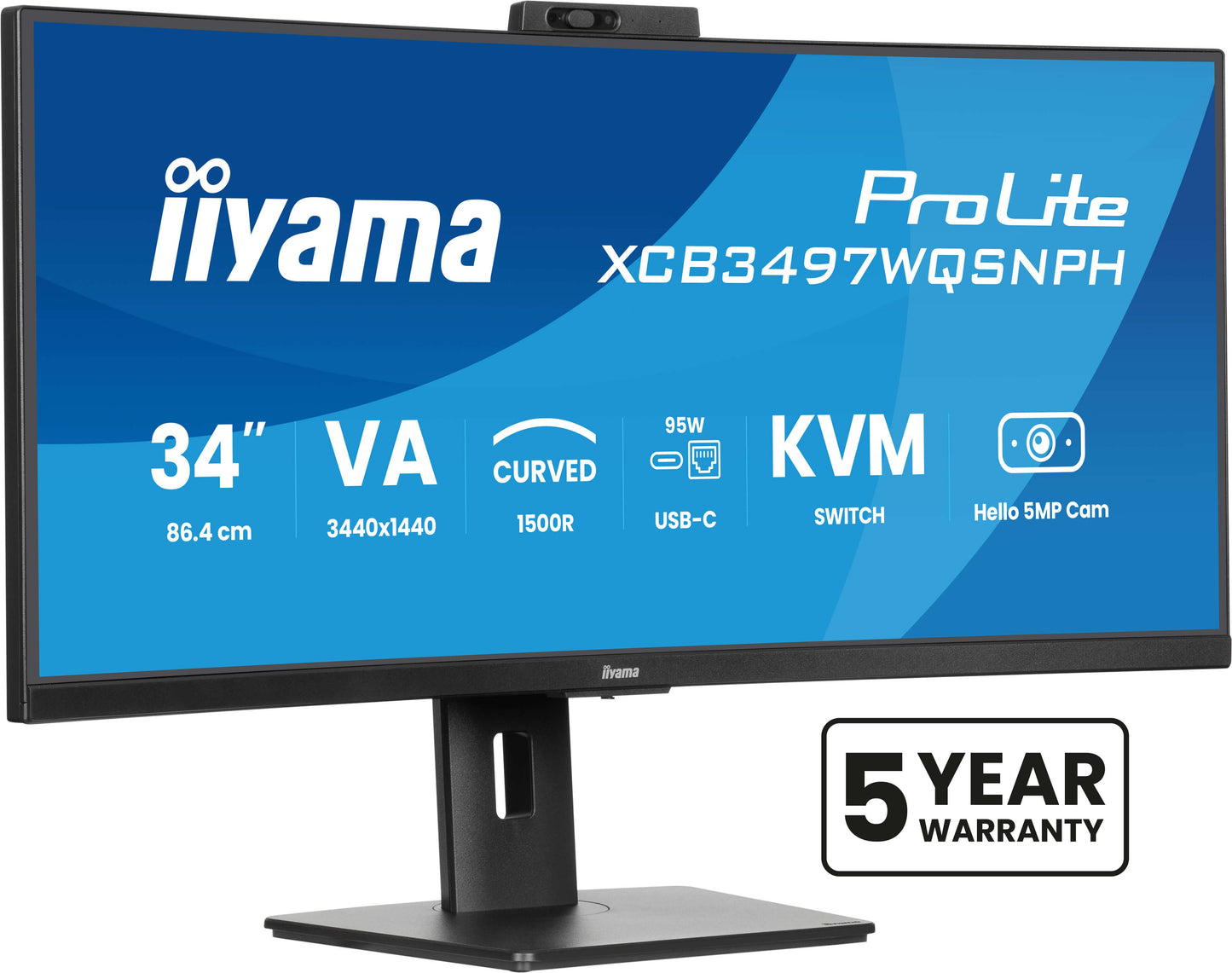 Iiyama XCB3497WQSNPH - B1 34" - 86,4 cm - Monitor