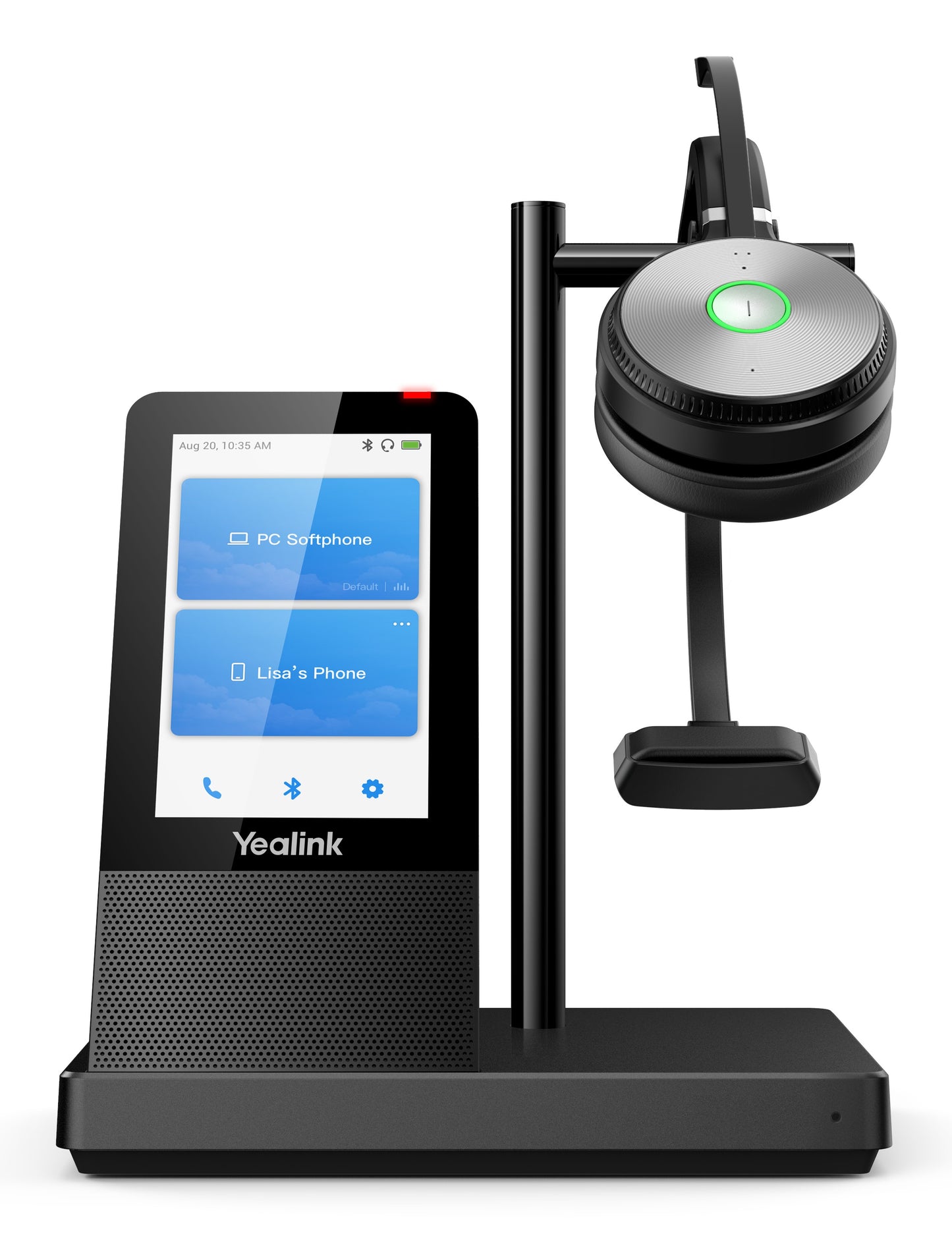 Yealink WH66 Mono UC - Kabellos - Büro/Callcenter - 20 - 20000 Hz - 80 g - Kopfhörer - Schwarz - Headset
