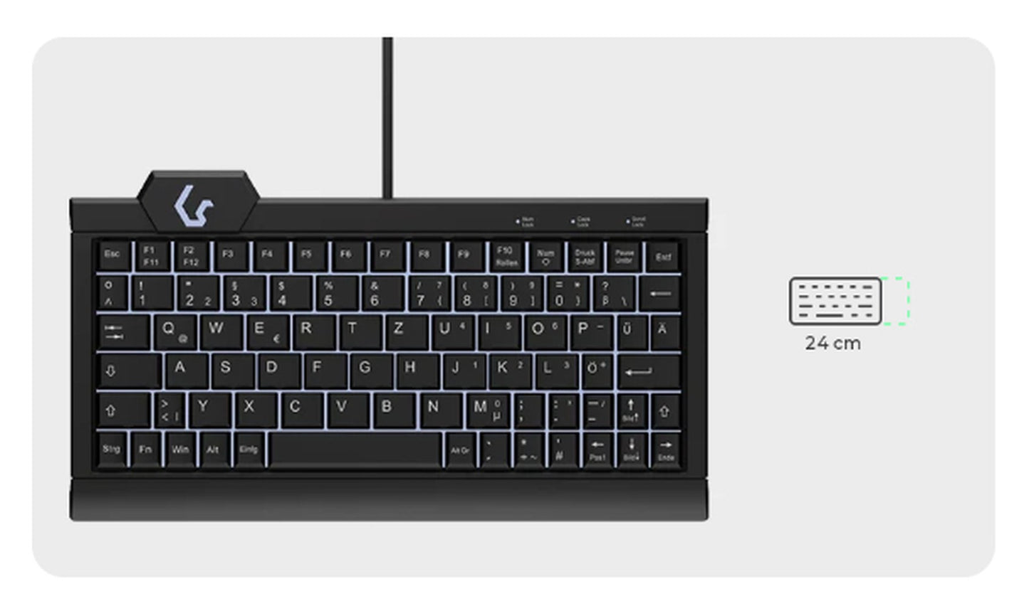 KeySonic KSK - 3010ELC - hinterleuchtet - Tastatur
