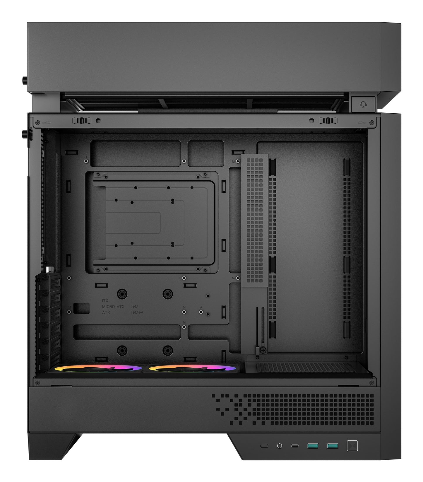 Deepcool CL660 schwarz/holz Tempered Glass - ATX - Gehäuse