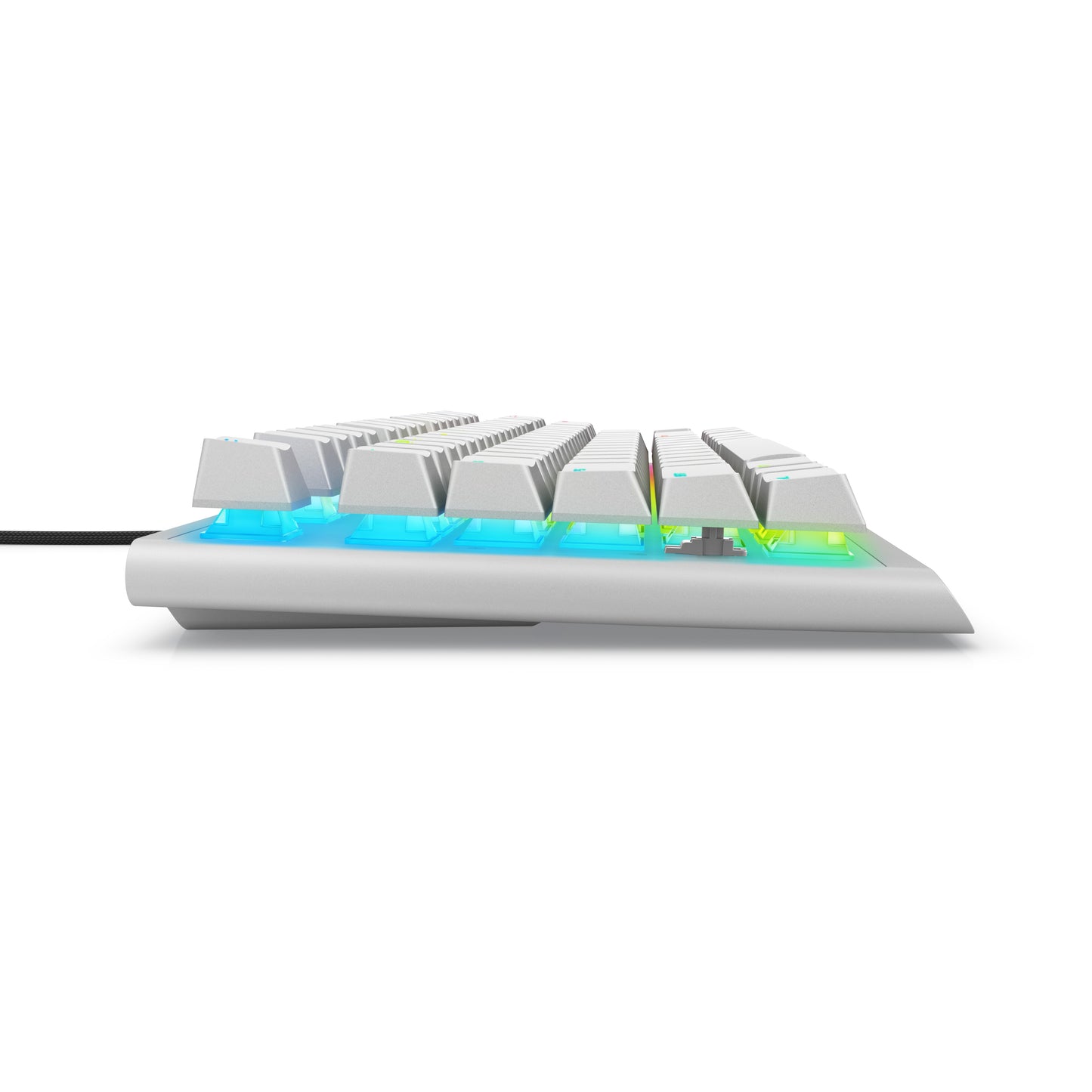 Dell Alienware AW420K - Kabelgebunden - USB - Mechanischer Switch - QWERTY - RGB - LED - Weiß - Tastatur