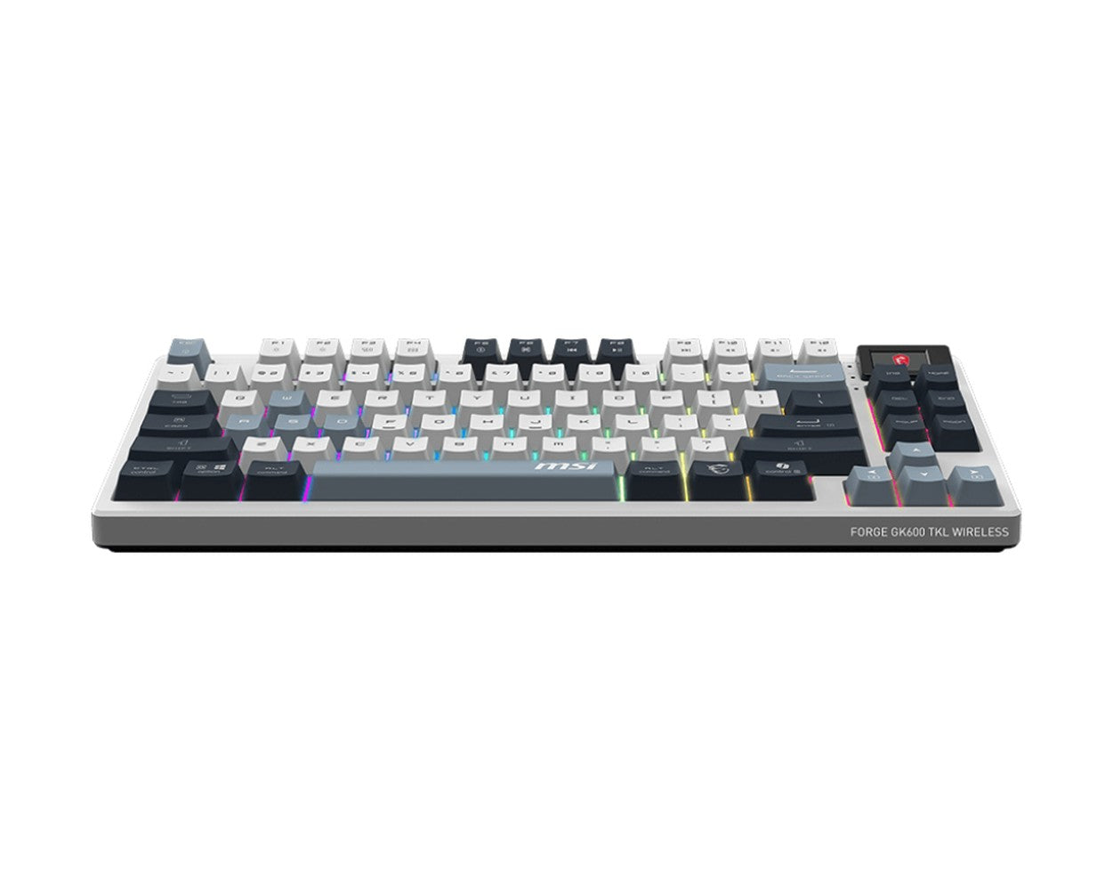 MSI Forge GK600 TKL W Sky Gaming Keyboard Wireless - QWERTZ - Tastatur