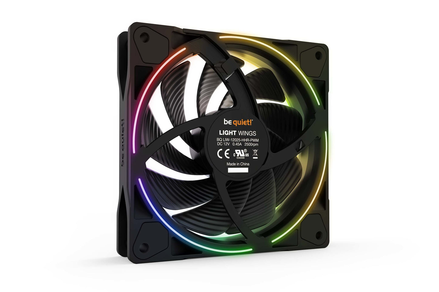 Be Quiet! Light Wings | 120mm PWM high - speed - Ventilator - 12 cm - 2500 RPM - 88,86 m³/h - Schwarz - Kühler