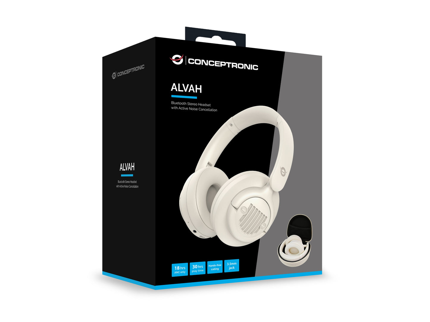 Conceptronic ALVAH02C Bluetooth Stereo Headset with Active - Stereo - Headset