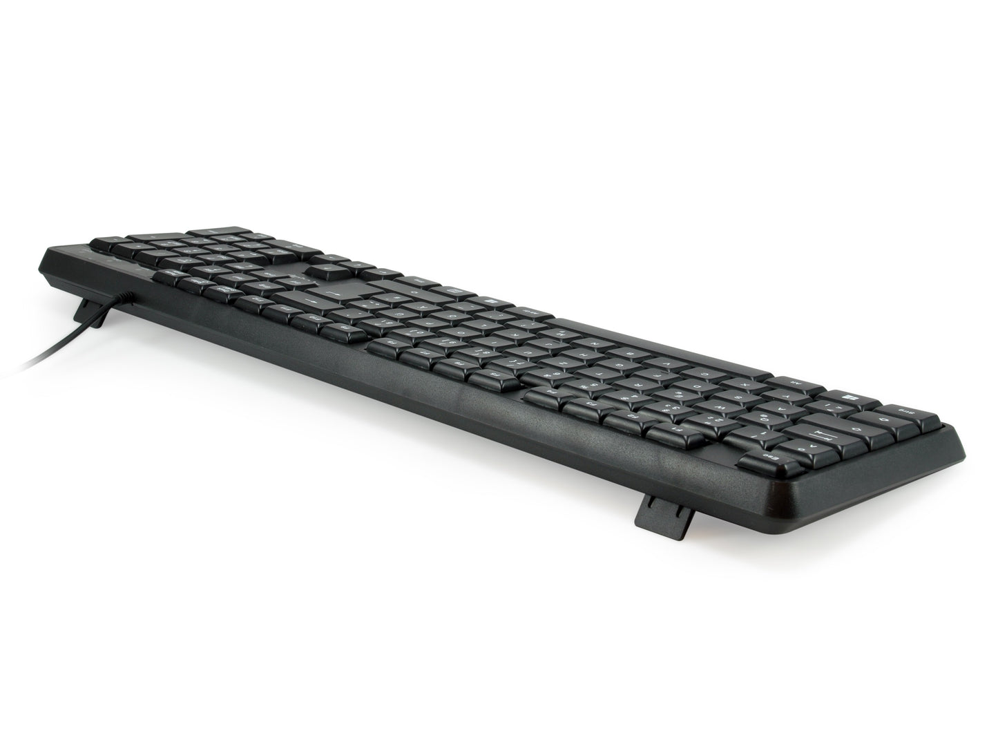 Equip Kabelgebundene USB Tastatur - Volle Größe (100%) - Kabelgebunden - USB - QWERTY - Schwarz - Tastatur