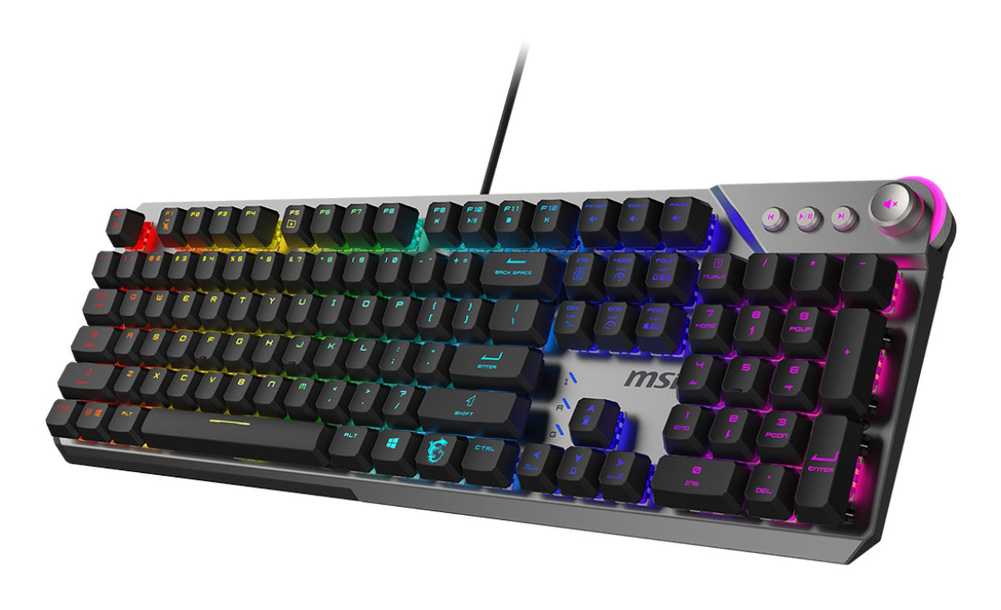 MSI Strike 600 Silent Gaming Keyboard verkabelt - QWERTZ - Tastatur