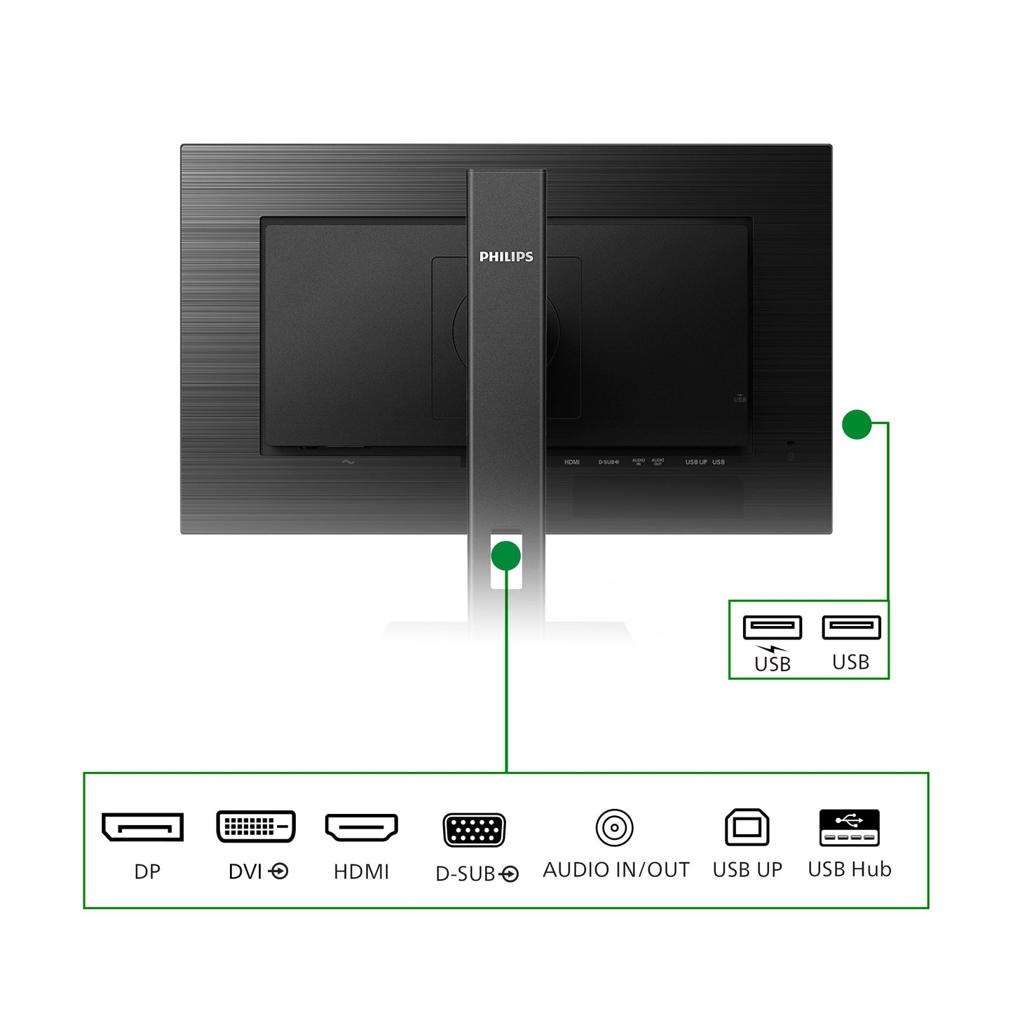 Philips B Line 272B1G/00 - 68,6 cm (27") - 1920 x 1080 Pixel - Full HD - LED - 4 ms - Schwarz - Monitor