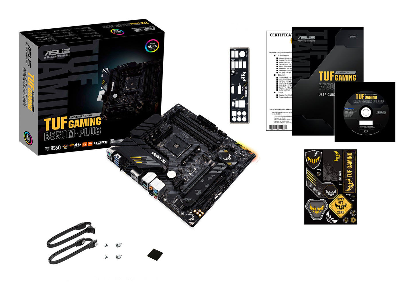 ASUS TUF GAMING B550M PLUS - AMD - Sockel AM4 - AMD Ryzen 3000 Series - DDR4 - SDRAM - 128 GB - DIMM - Mainboard