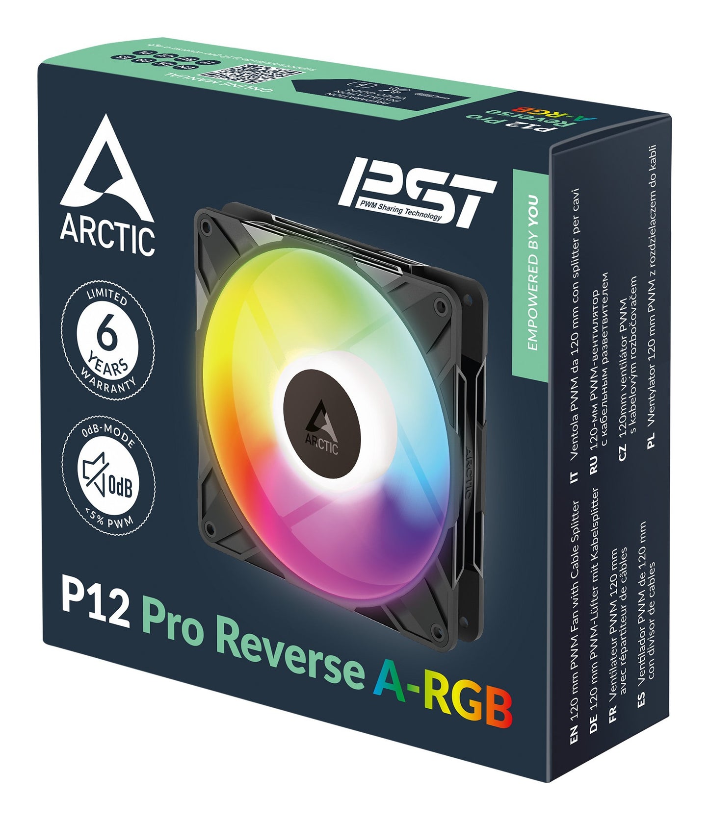 Arctic P12 Pro Reverse Gehäuseluefter A - Rgb 120mm 3er - Pack - Gehäuse - 25 dB - Kühler