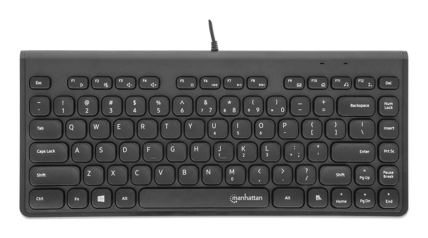 Manhattan Slim USB Mini Kabel schwarz - Tastatur