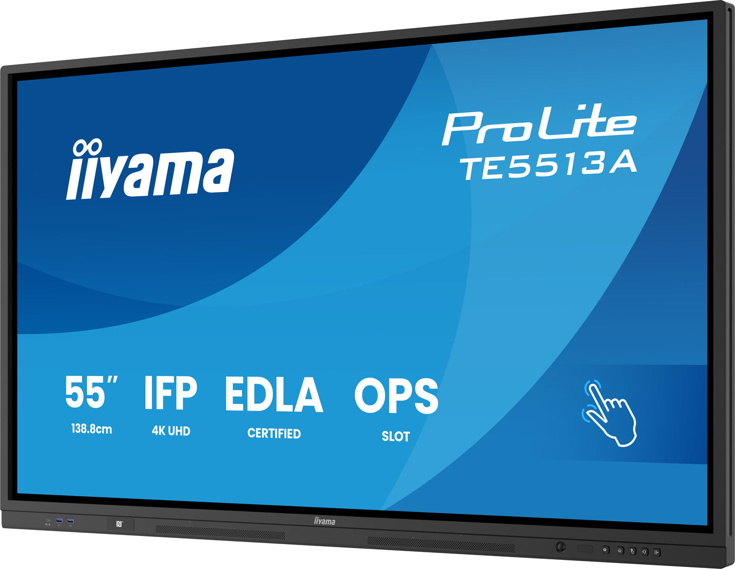 Iiyama 55" TE5513A - B2AG 16 9 Touch 2xHDMI+DP+2xUSBC - 138,7 cm - Monitor