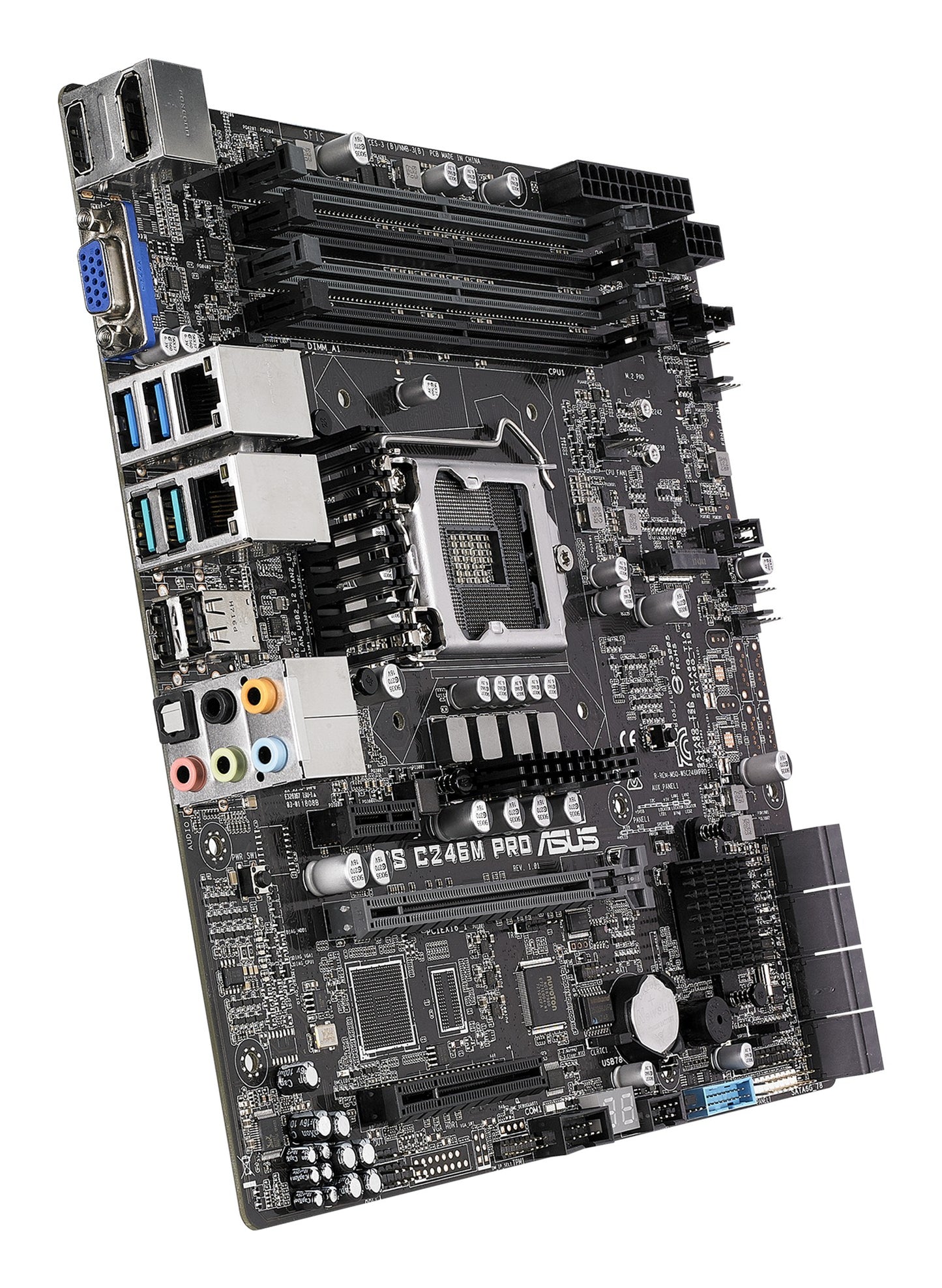 ASUS WS C246M PRO - Intel - LGA 1151 (Socket H4) - Intel® Celeron® - Intel® Core™ i3 - Intel® Core™ i5 - Intel® Core™ i7 - Intel® Pentium® - Intel® Xeon® - LGA 1151 (Socket H4) - DDR4 - SDRAM - 64 GB - Mainboard