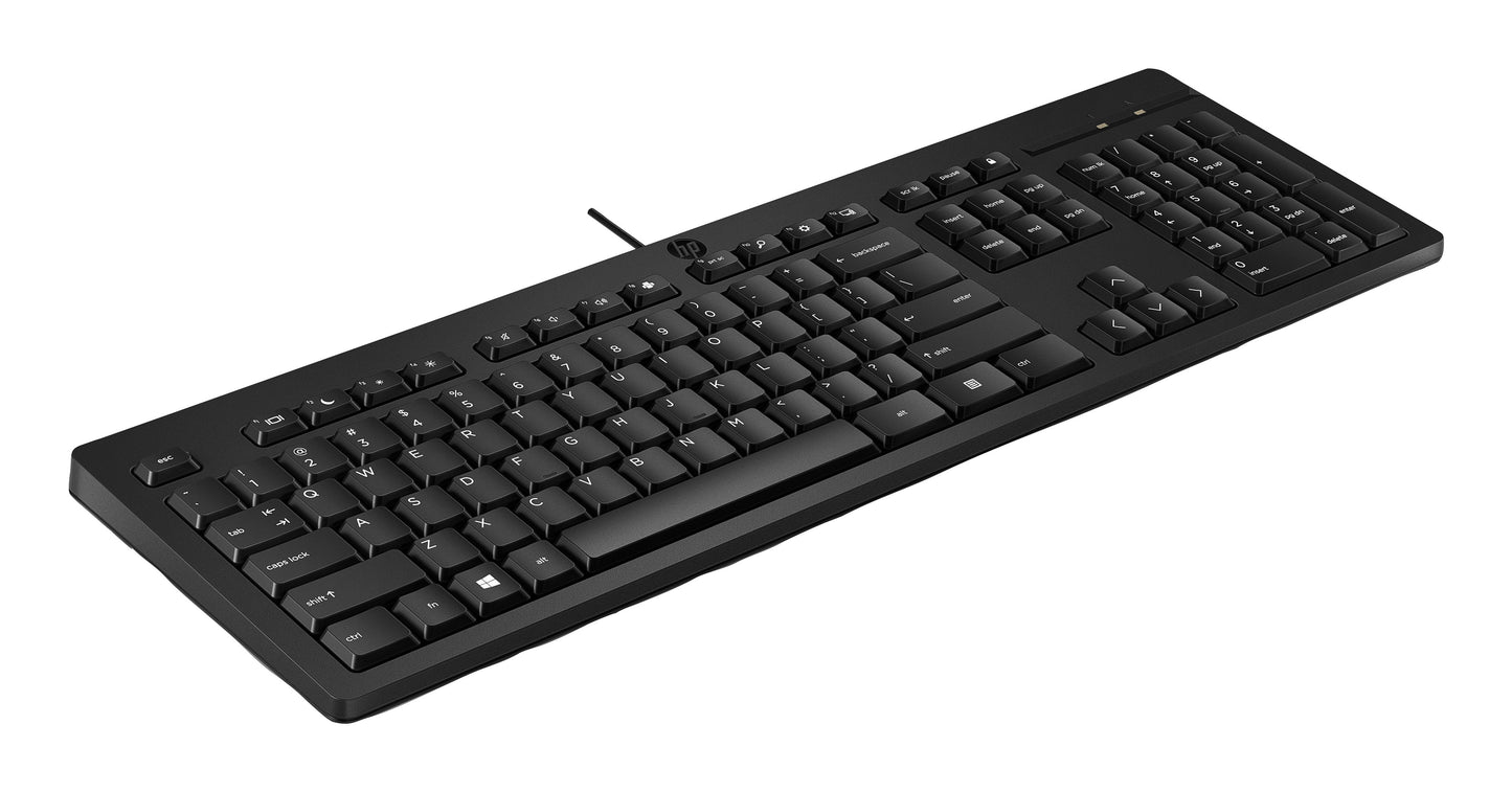 HP 125 G2 USB WD KBD EMEA - INTL English - QWERTY - Tastatur