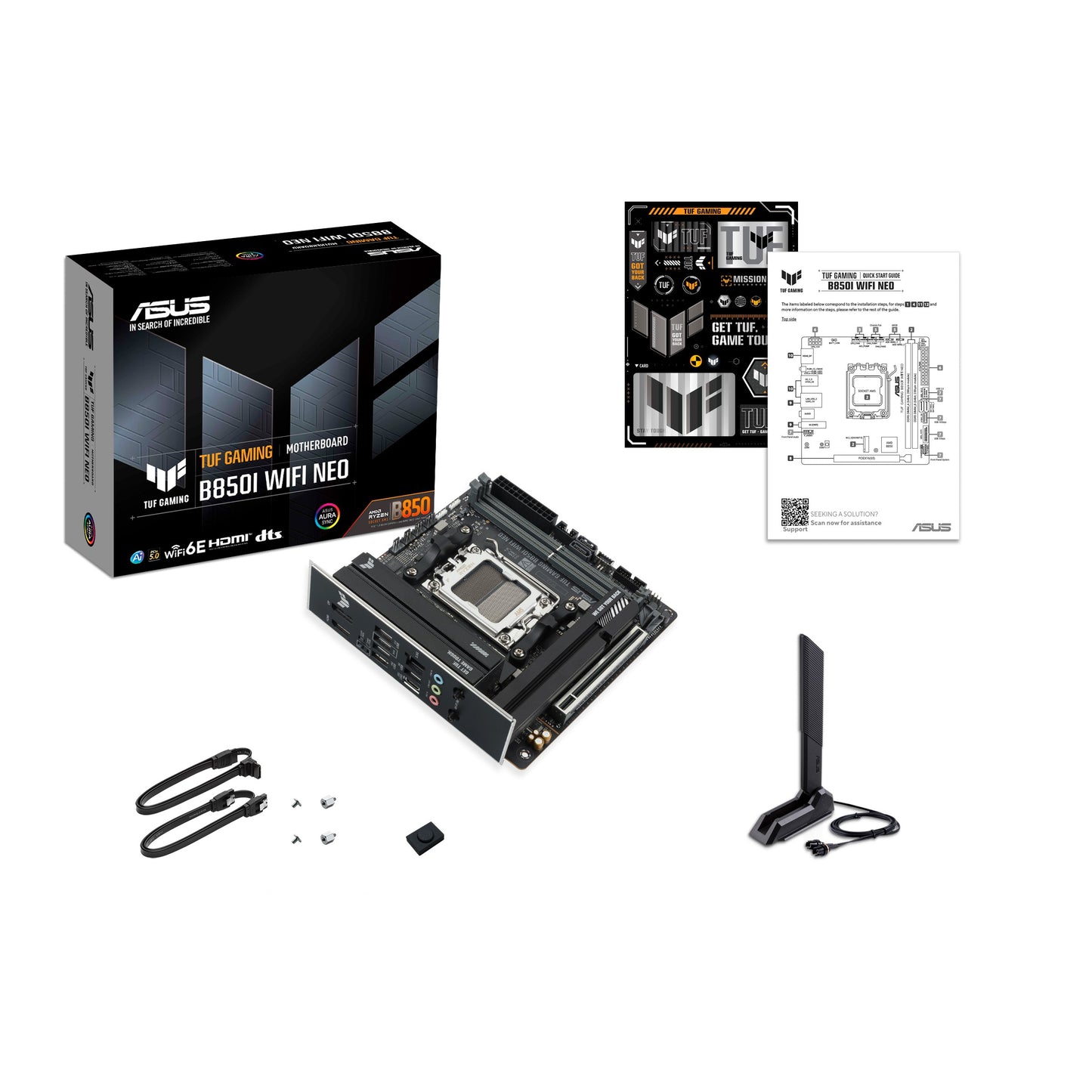 ASUS TUF GAMING B850I WIFI NEO (AMD,AM5,DDR5,ATX) - AMD Sockel AM5 (Ryzen Zen4) - ATX - Mainboard
