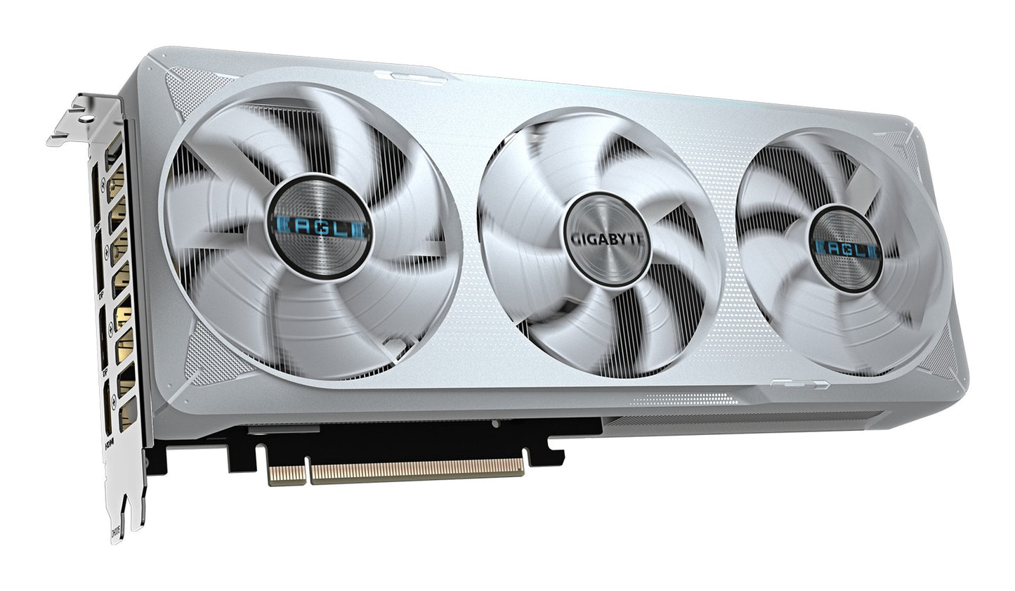 Gigabyte GeForce RTX 5070 Eagle OC ICE SFF 12G - 12GB GDDR7, HDMI, 3x DP - GDDR7/12GB/CUDA® Cores 6144/2587 MHz/PCI - E 5.0 - Grafikkarte
