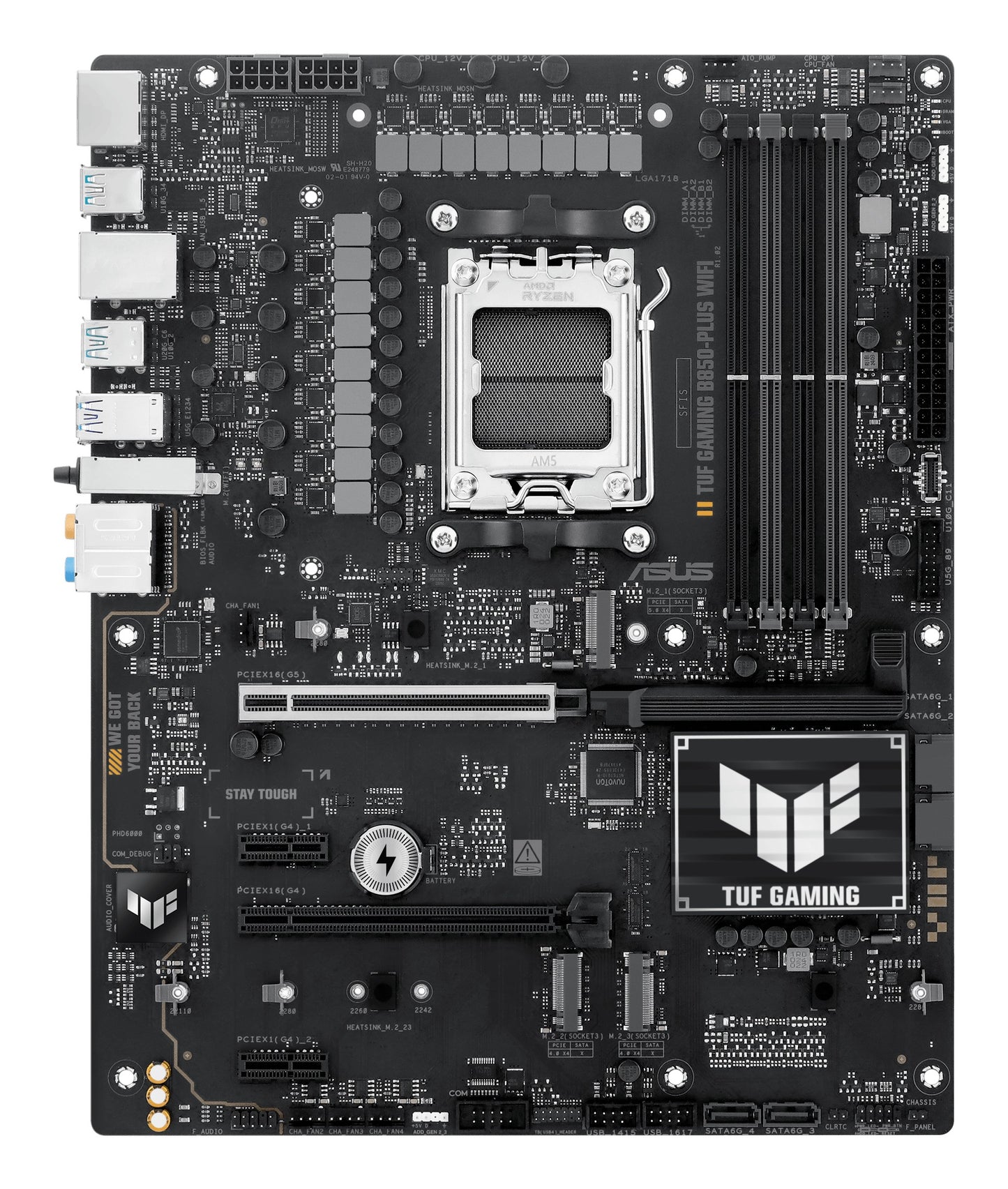 ASUS TUF GAMING B850 - PLUS WIFI - Motherboard - ATX - Socket AM5 - AMD B850 Chips... - AMD Sockel AM5 (Ryzen Zen4) - Mainboard