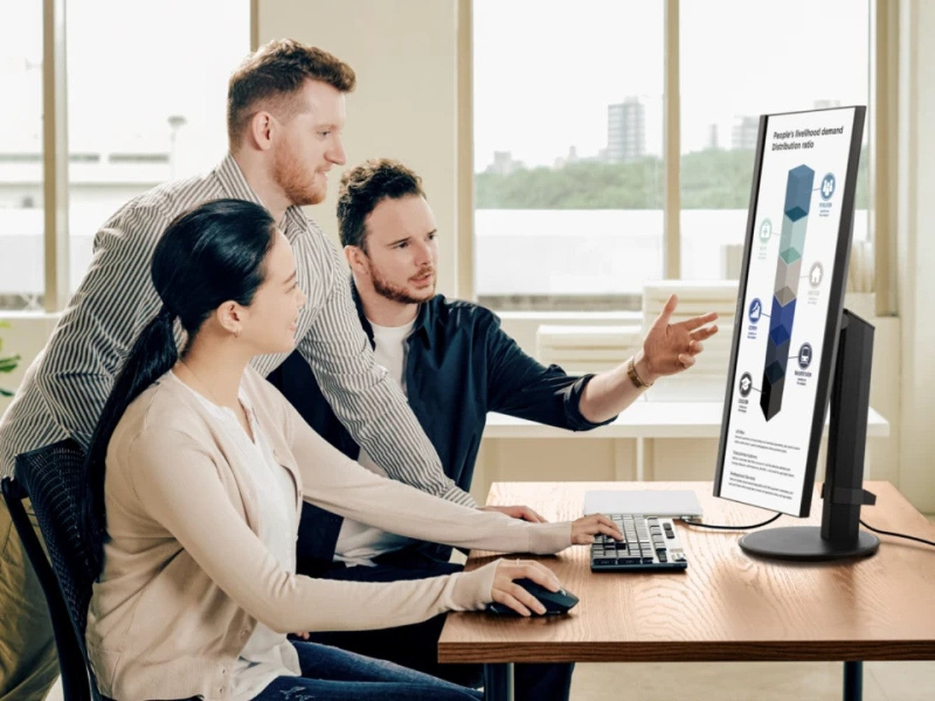 ViewSonic Monitor VG2409 - MHDU - 2 24" - 60,5 cm - Monitor