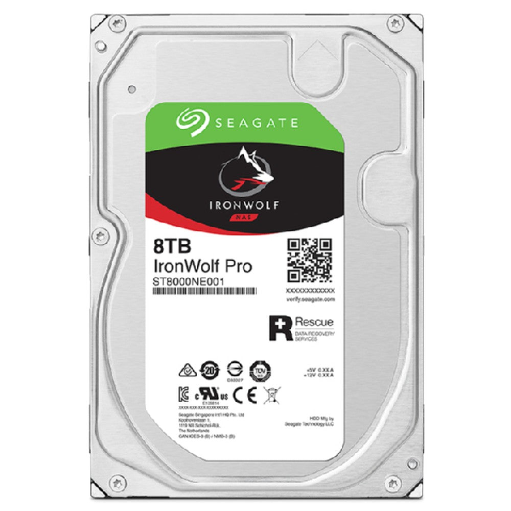 Seagate IronWolf Pro ST8000NT001 - 8 TB - 7200 RPM - 256 MB - 3.5" - Serial ATA III - Festplatte
