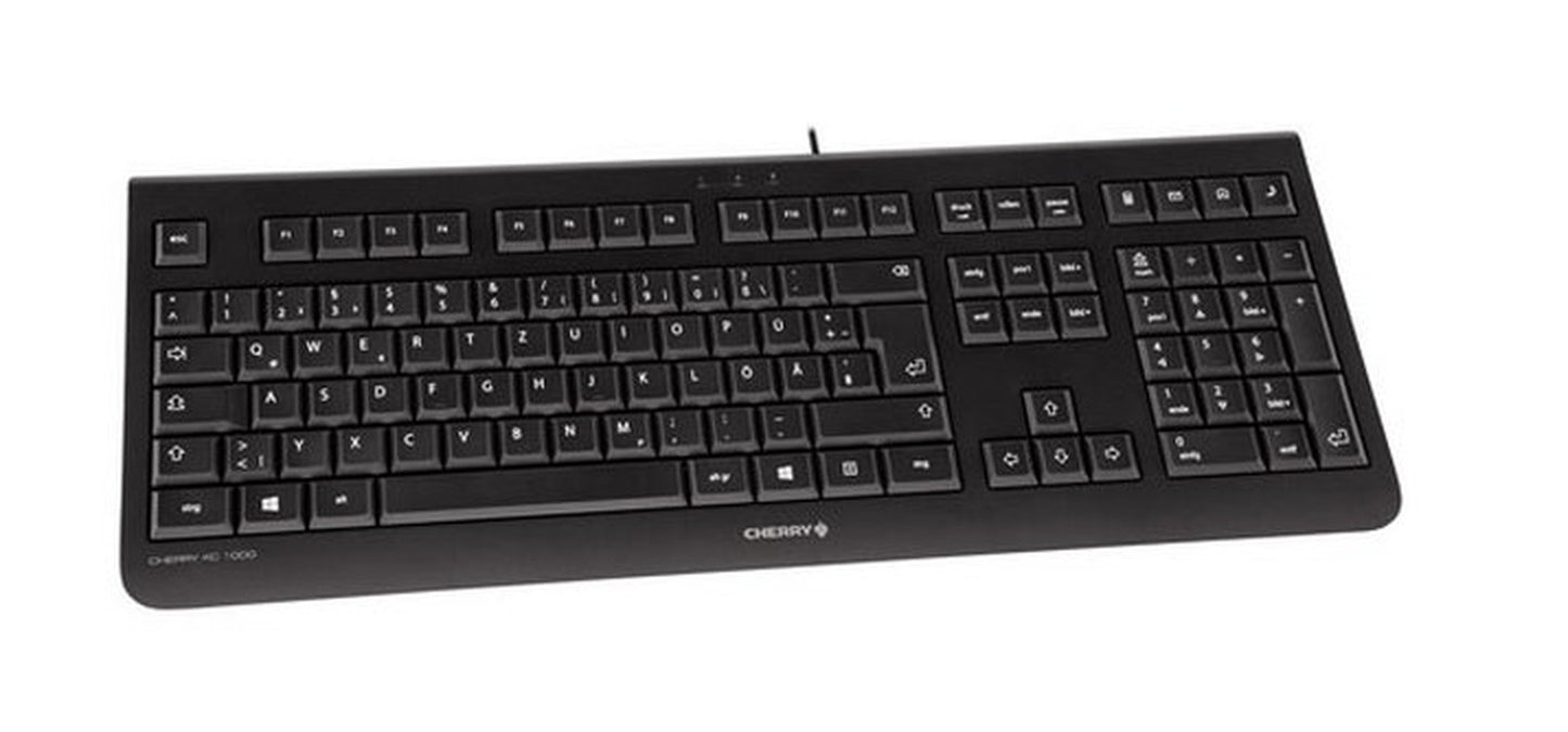 Cherry KC 1000 - QWERTY - Schwarz - Tastatur