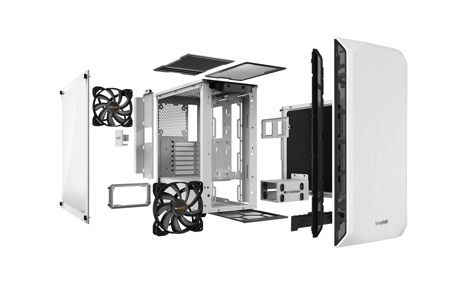 Be Quiet! BGW35 - Midi Tower - PC - Weiß - ATX - Mini - ATX - Mini - ITX - ABS Synthetik - Stahl - Gehärtetes Glas - 36,9 cm - Gehäuse