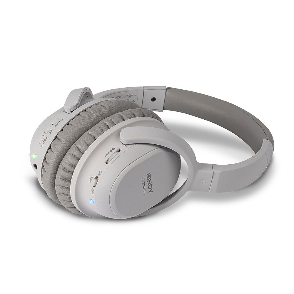 Lindy LH500XW - Verkabelt & Kabellos - Anrufe/Musik - 20 - 20000 Hz - 198 g - Grau - Kopfhörer