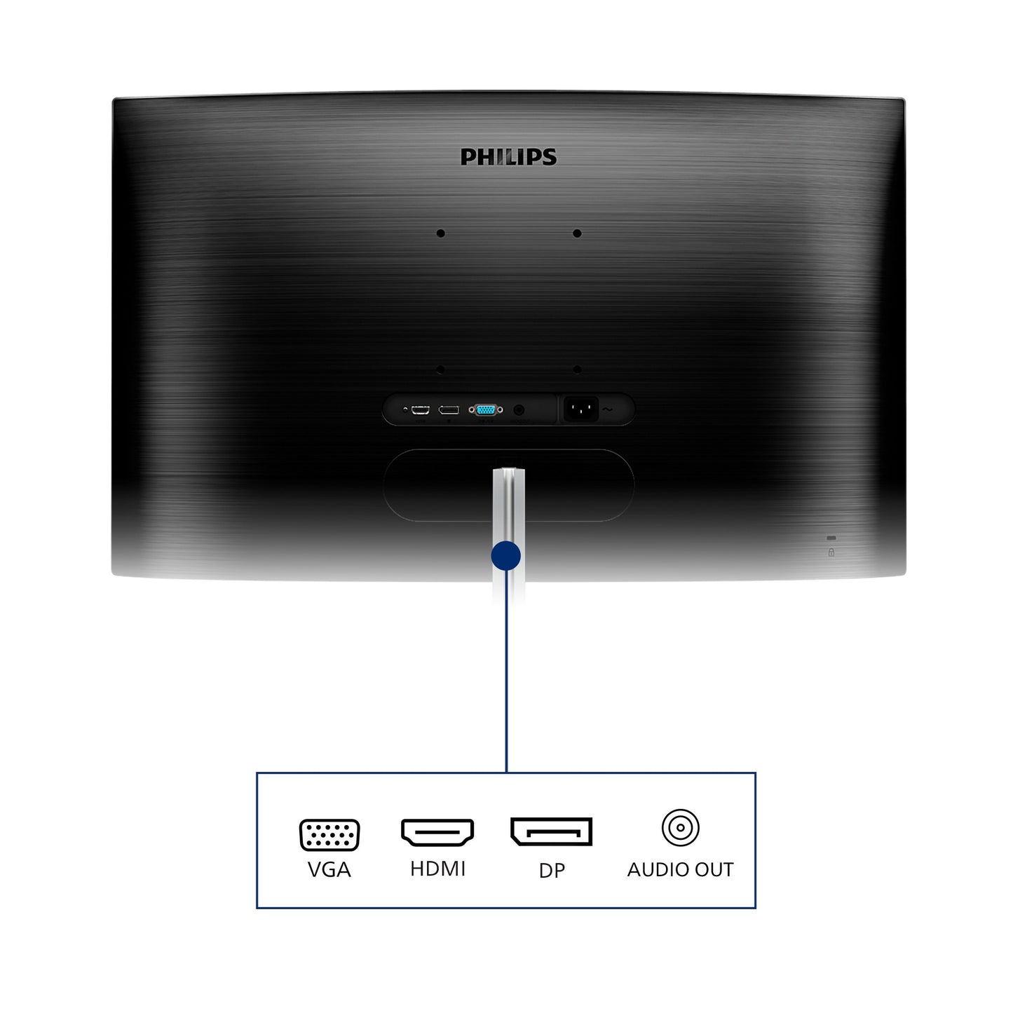 Philips E Line 325E1C/00 - 80 cm (31.5") - 2560 x 1440 Pixel - Quad HD - LCD - 4 ms - Schwarz - Monitor