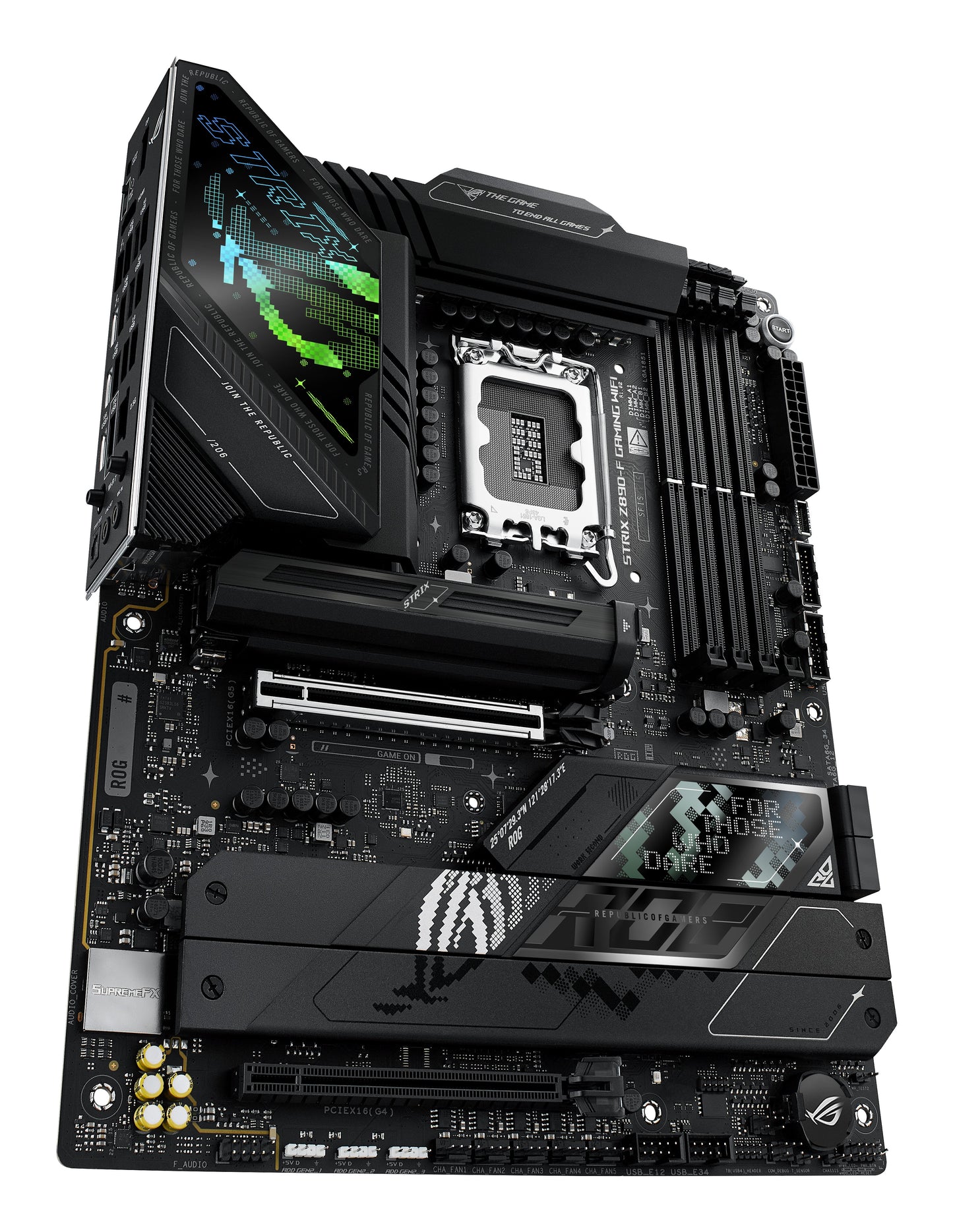 ASUS ROG STRIX Z890 - F GAMING WIFI, Intel, LGA 1851 (Socket V1), Intel Core Ultra (Series 2), DDR5 - SDRAM, 192 GB, DIMM - Intel Sockel 1851 (Core Ultra 100&200) - Mainboard