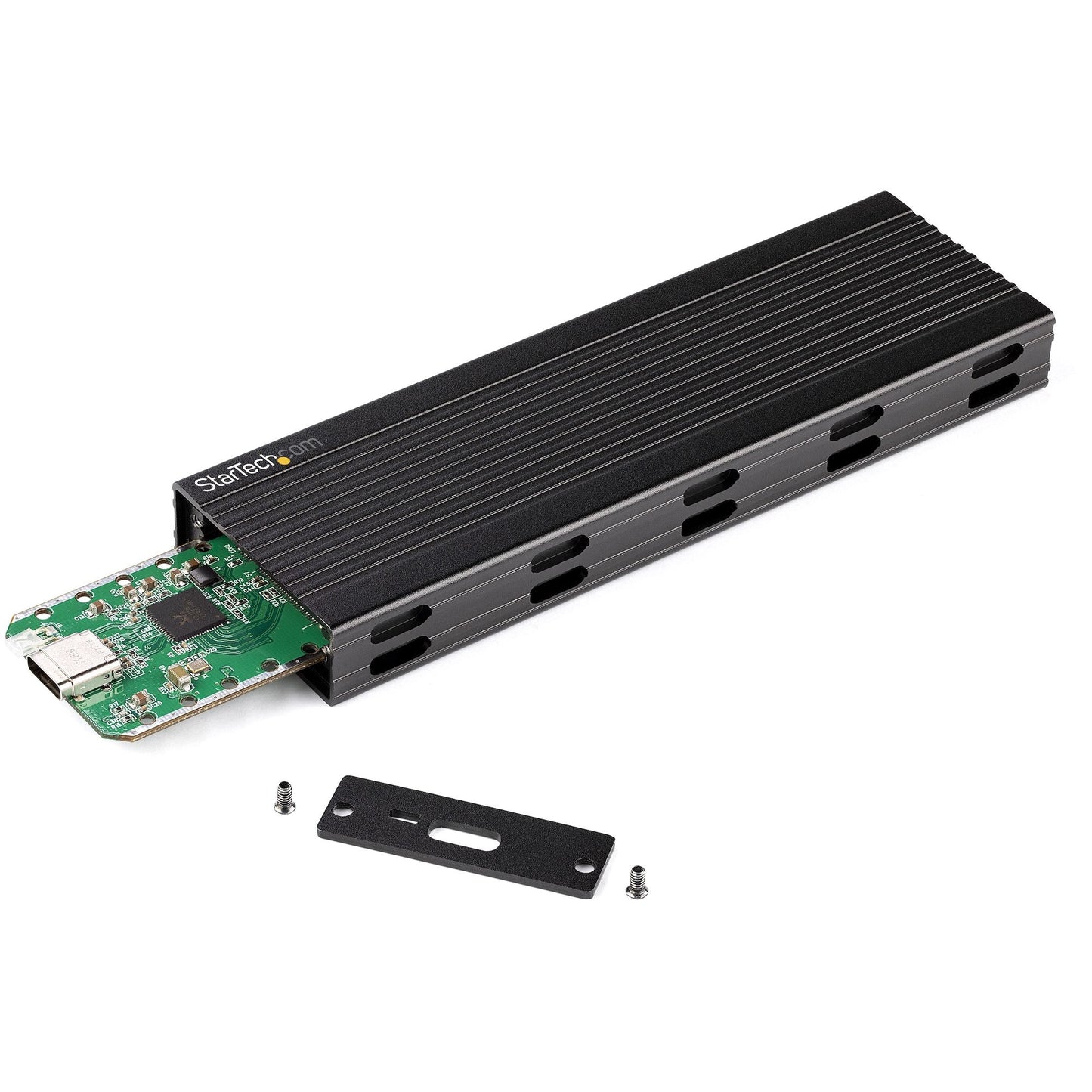 StarTech.com NVMe SSD Gehäuse - USB - C 10 Gbit/s auf M.2 NVMe oder M.2 SATA SSD - Externes M.2 PCIe/SATA NGFF SSD Aluminiumgehäuse - USB Type - C & USB - A Hostkabel - Unterstützt 2230/2242/2260/2280 - SSD - M.2 - M.2 - 10 Gbit/s - USB Anschlus - Gehäuse
