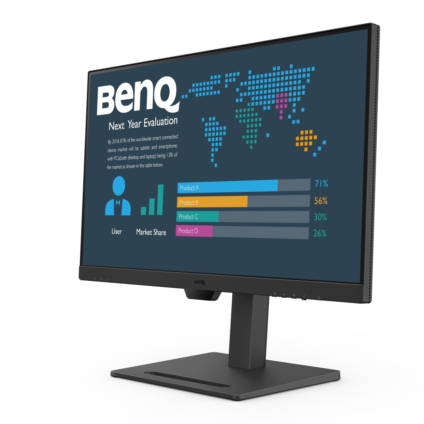 BenQ BL2790QT - 68,6 cm (27") - 2560 x 1440 Pixel - Quad HD - LED - 5 ms - Schwarz - Monitor