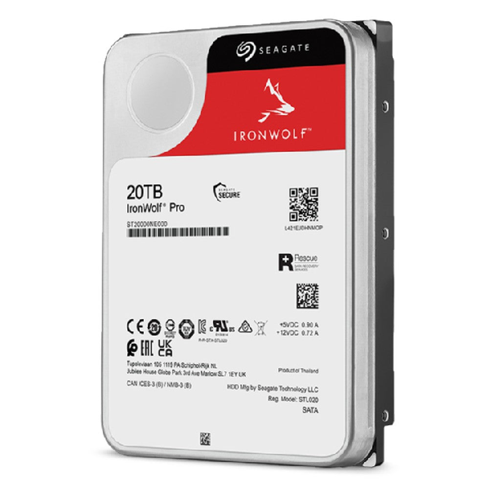 Seagate IronWolf Pro ST20000NT001 - 20 TB - 7200 RPM - 256 MB - 3.5" - Festplatte