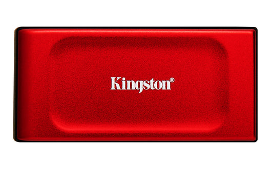 Kingston XS1000 - 2 TB - esterno (portatile) - USB 3.2 Gen 2 (USB - C connettore) - rosso - KINGSTON XS1000R - 2TB - SSD