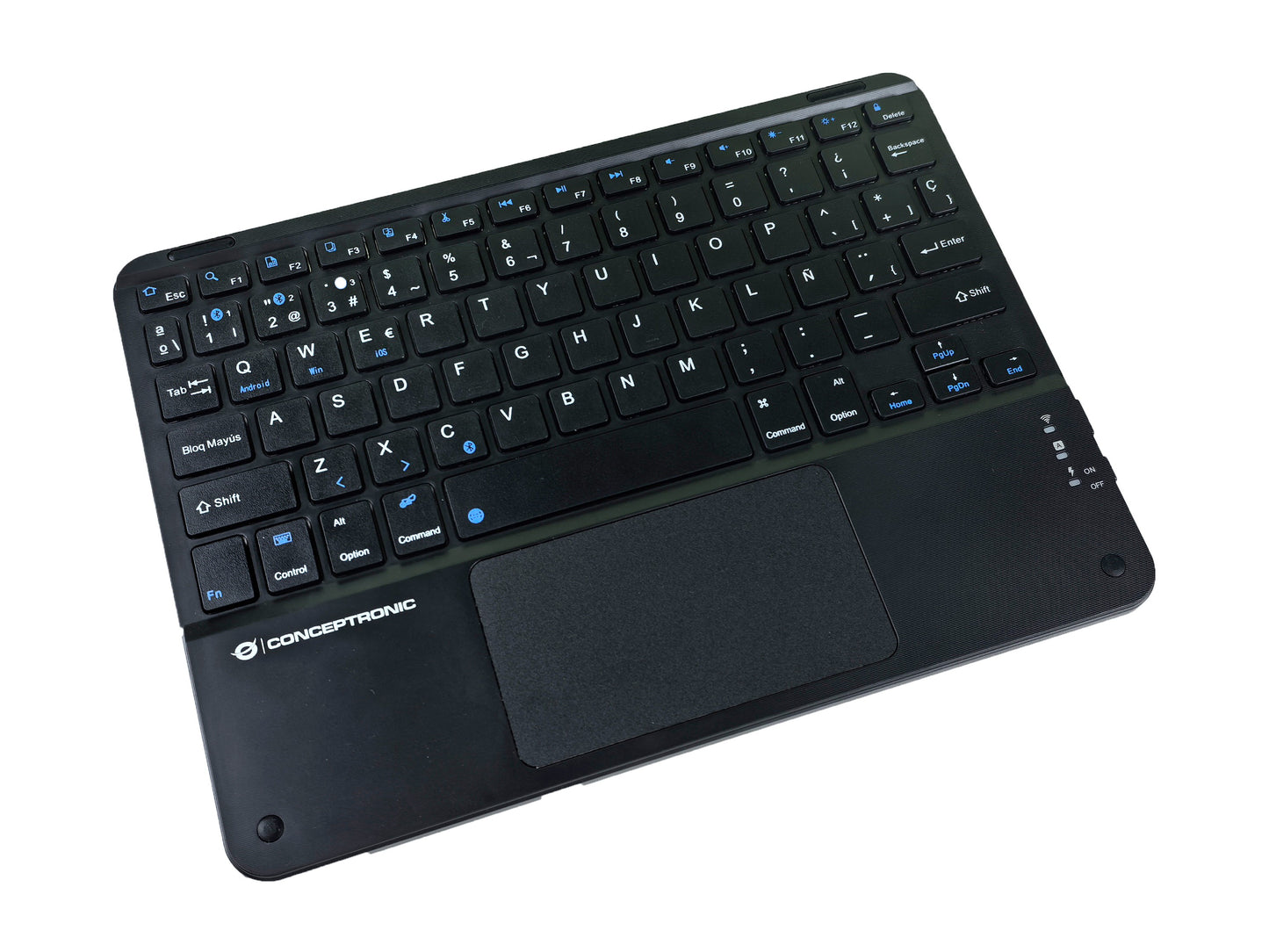 Conceptronic Wireless Tastatur Layout spanisch 10" schwarz - QWERTY - Tastatur