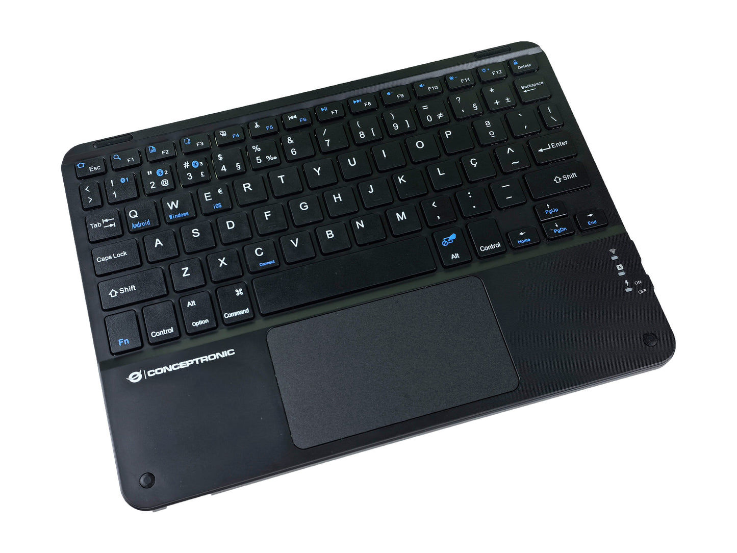 Conceptronic Wireless Tastatur Layout portug. 10" schwarz - QWERTY - Tastatur